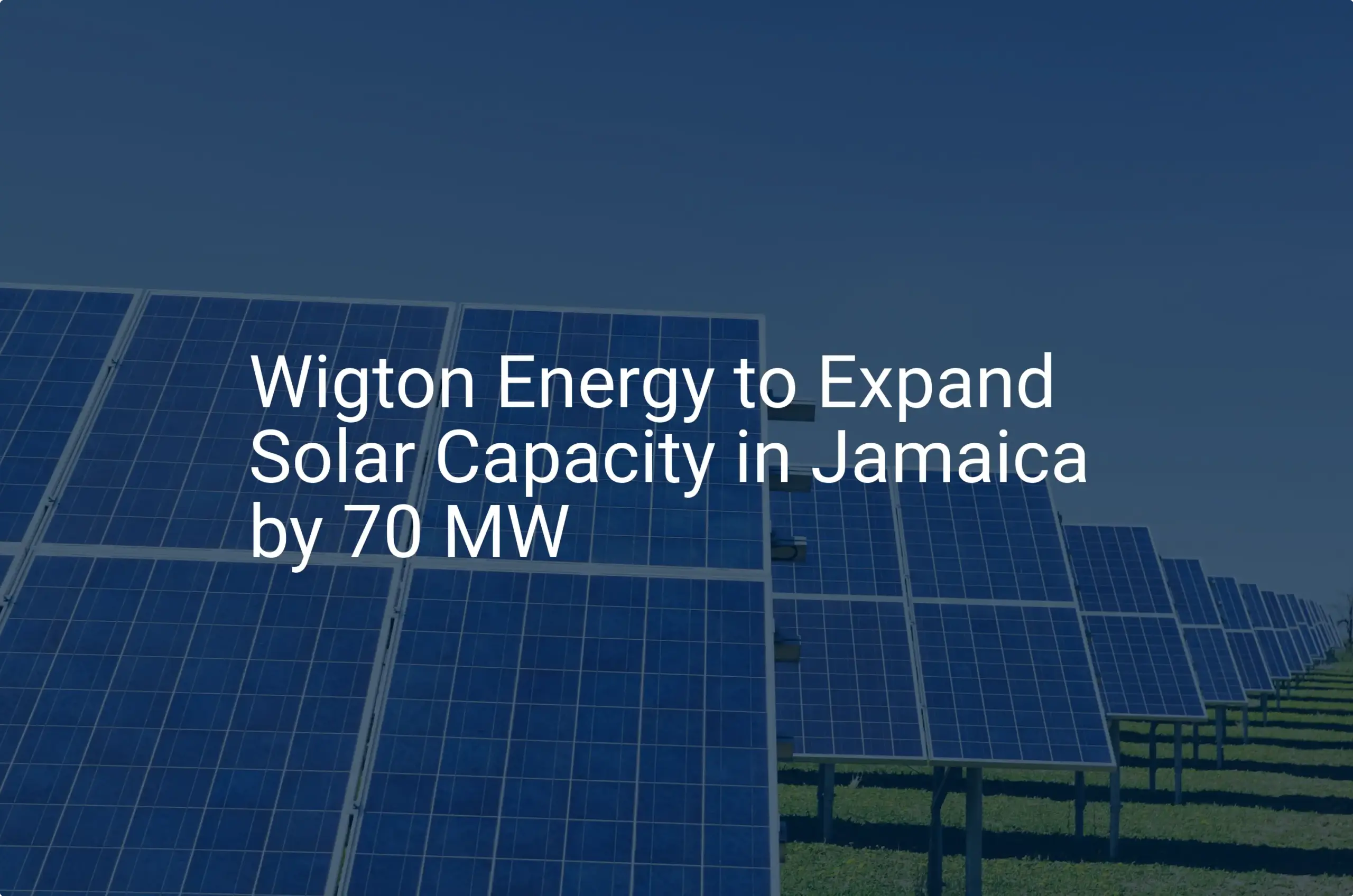 Jamaica solar expansion: Impressive 70 MW Boost Planned