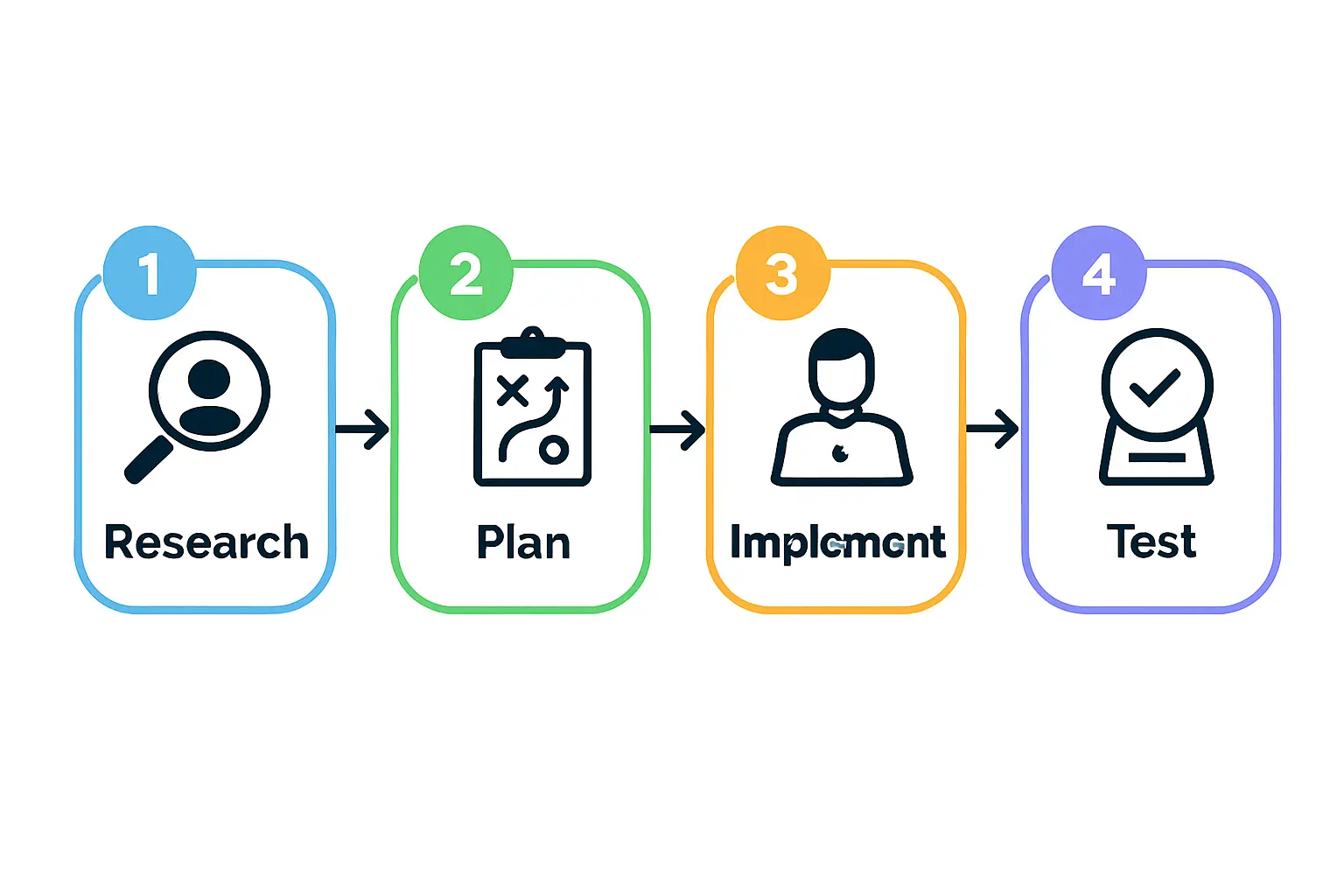 A photograph of a clean, modern, and automated solar module assembly line, with engineers overseeing the process.