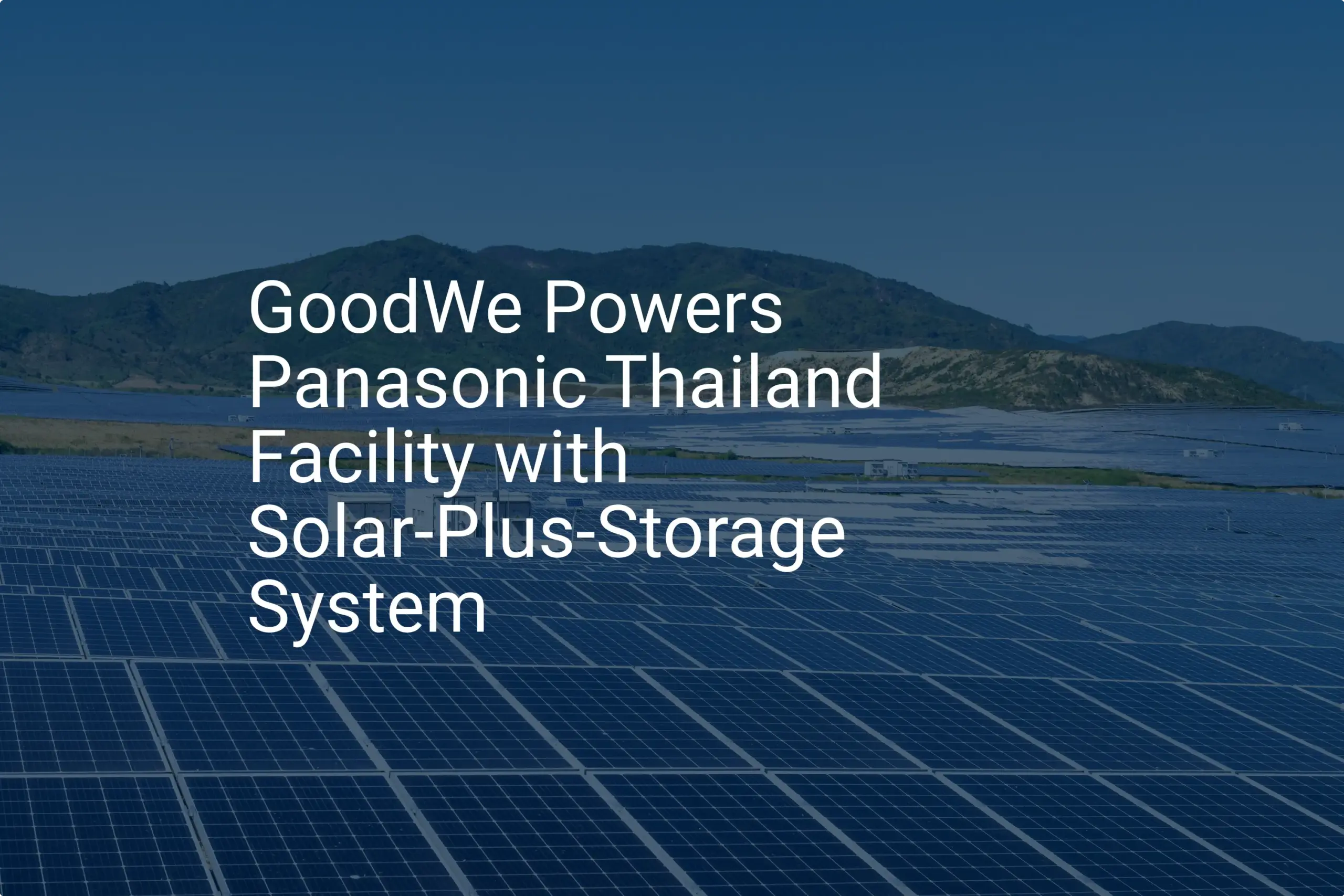Thailand solar-plus-storage: Stunning 2024 Panasonic Project