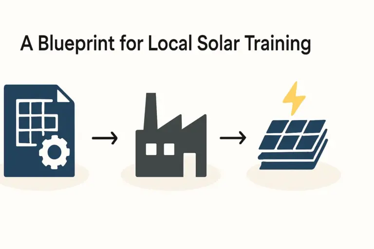 TrainingSudaneseTechniciansforSolarModuleAssembly