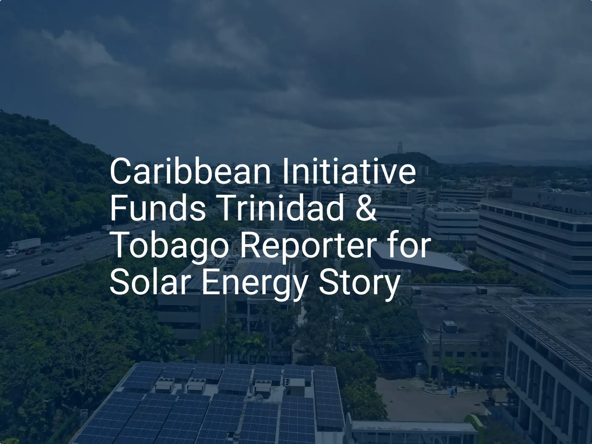 Caribbean solar energy: Reporter Gets $10K Grant
