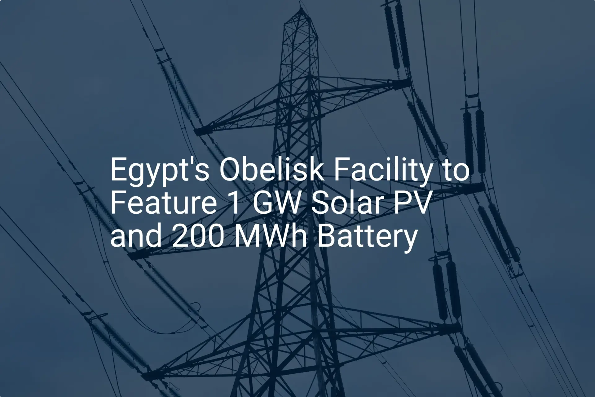 Egypt solar battery: Stunning 1 GW Project Unveiled
