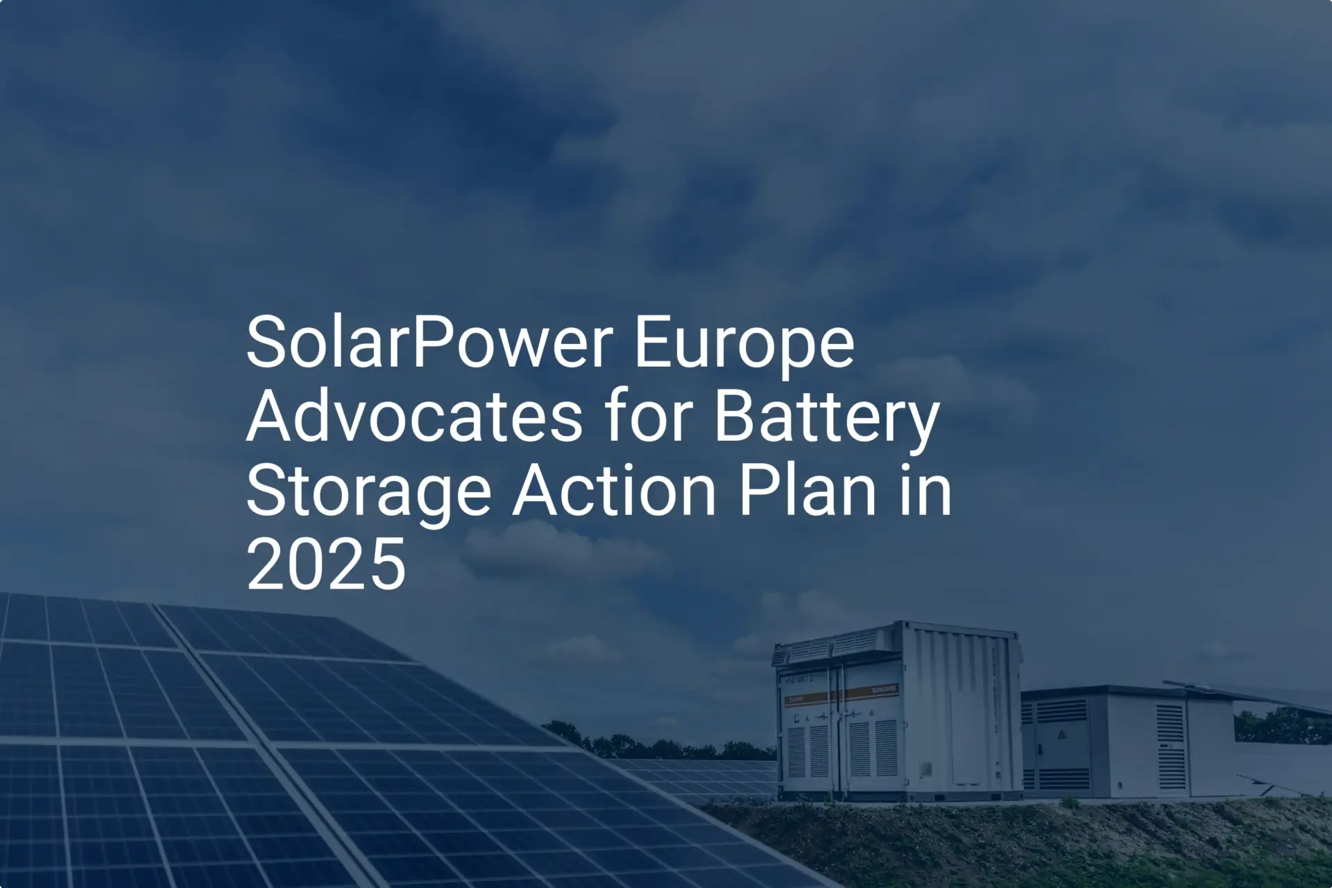 Essential battery storage action plan pushed for 2025