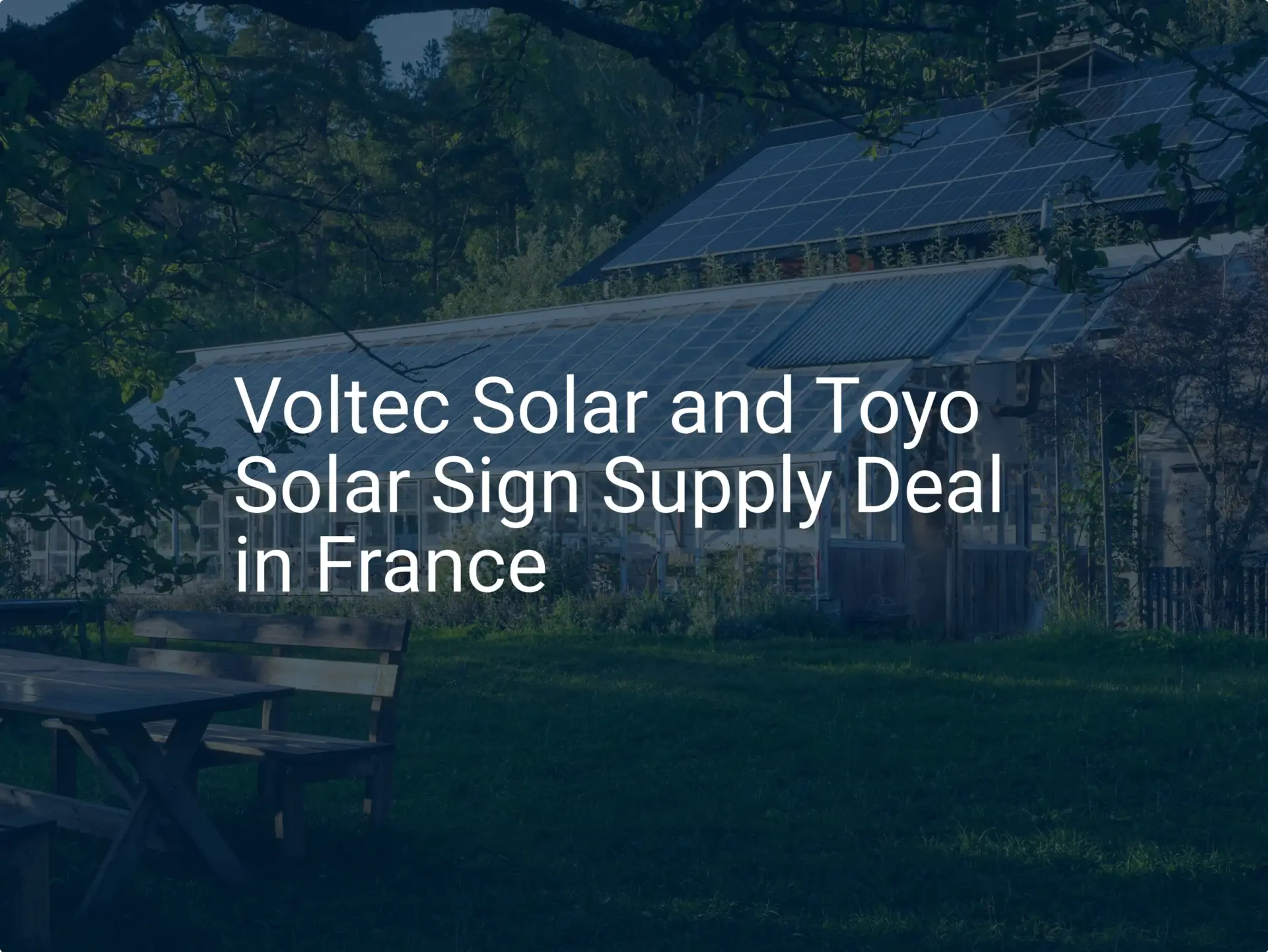 France solar supply deal: Impressive 2024 pact signed