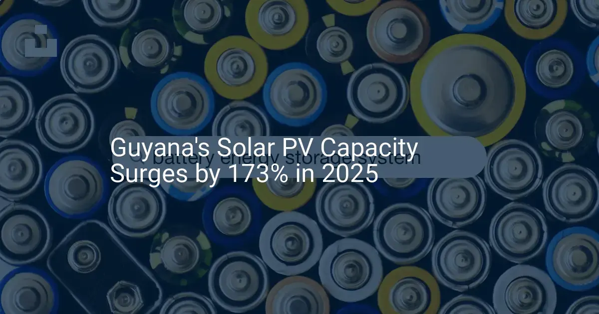 Guyana solar capacity: Stunning 173% Surge Coming in 2025