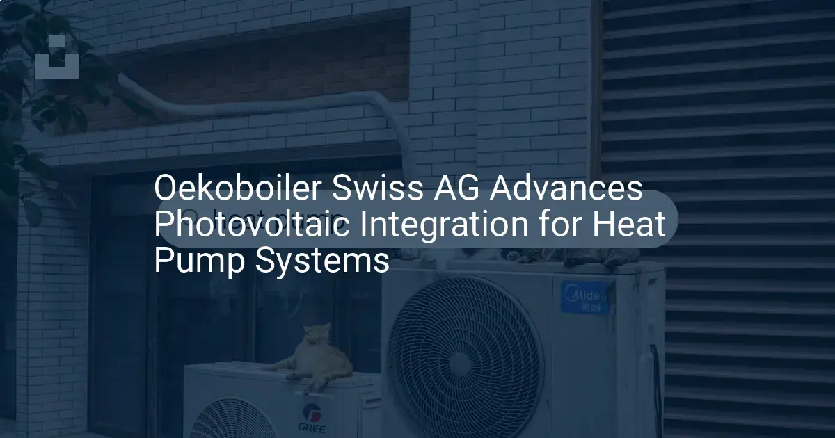 Impressive Photovoltaic heat pump integration by Oekoboiler