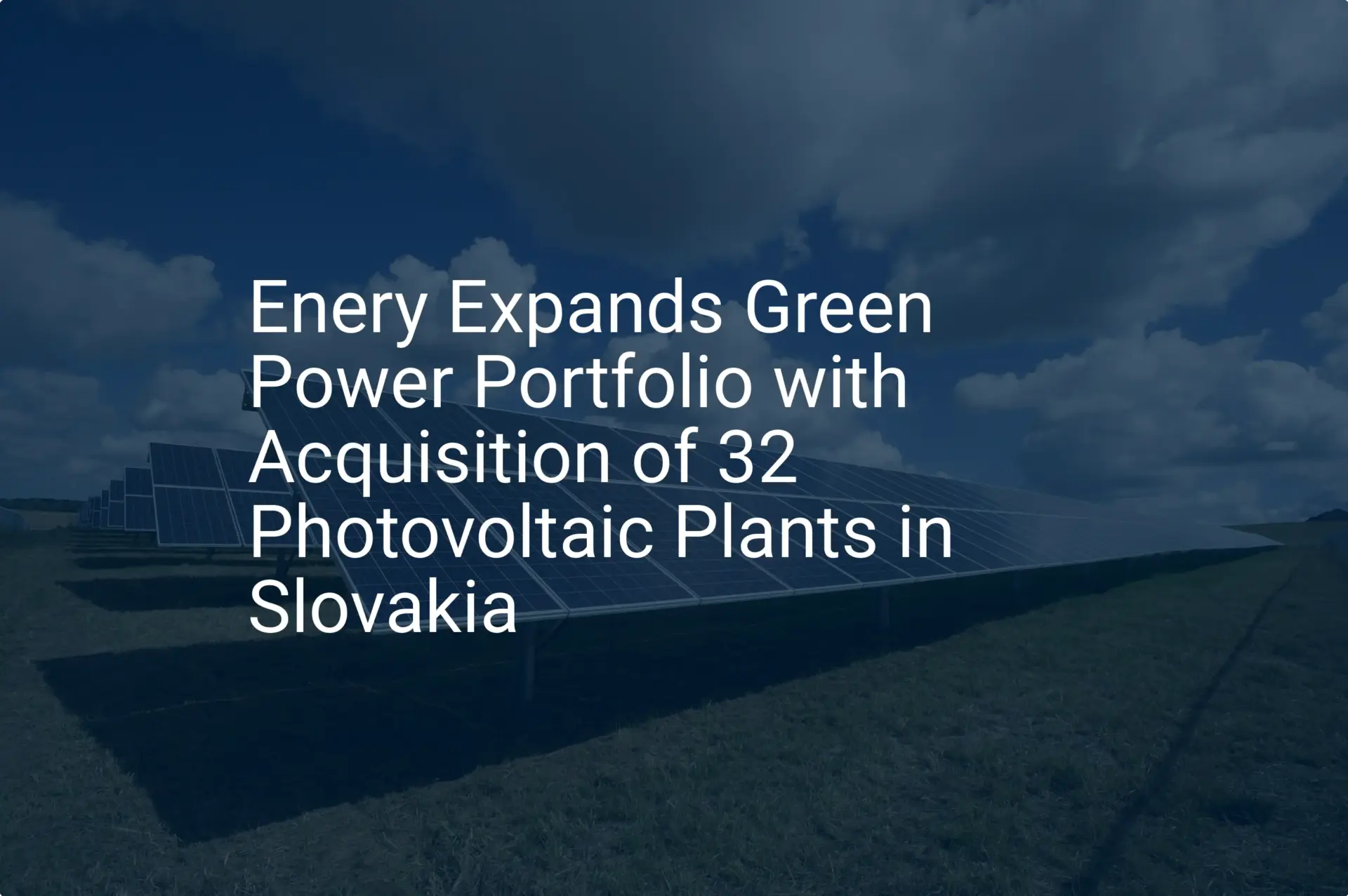 Impressive: Slovakia photovoltaic plants adds 32 new sites