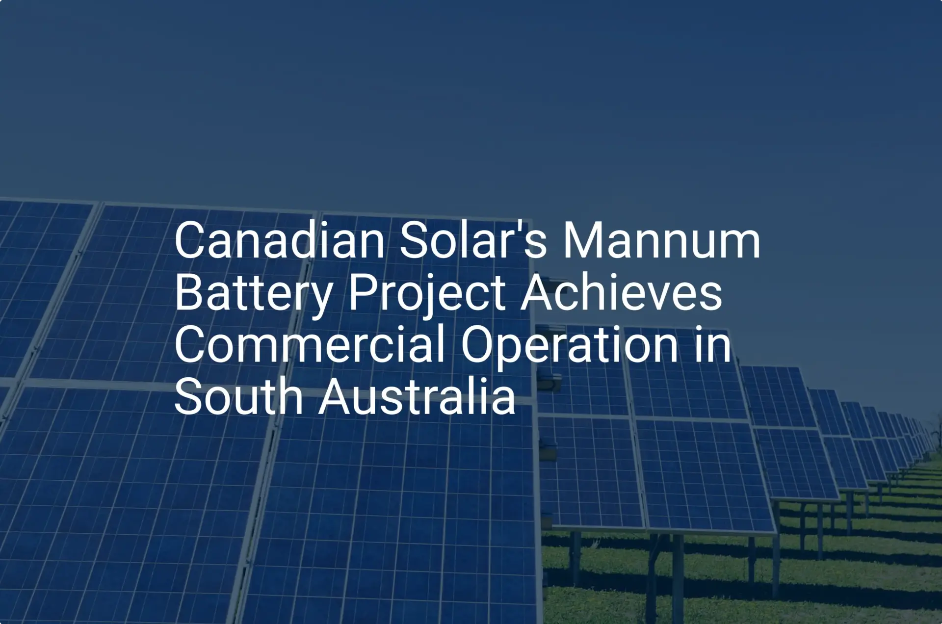 Mannum Battery South Australia: Stunning 2024 Launch