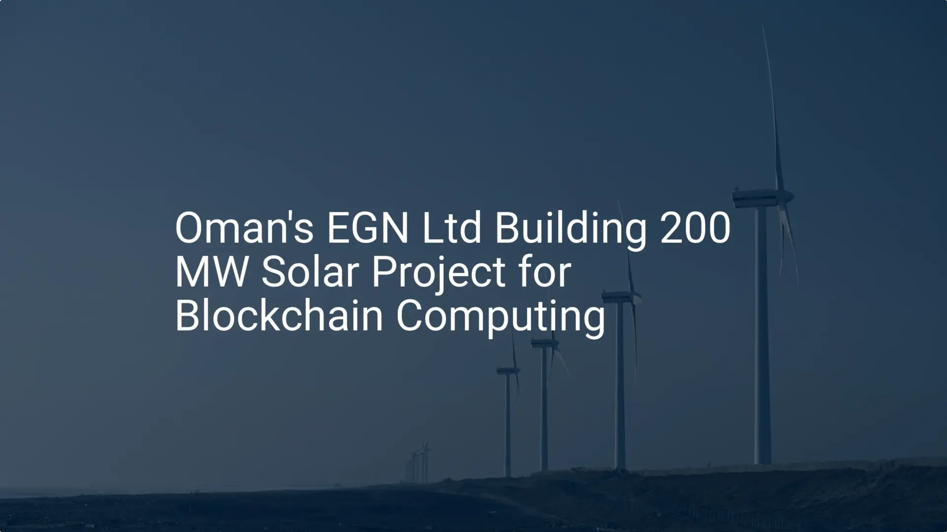 Oman solar blockchain: Impressive 200 MW Project Unique