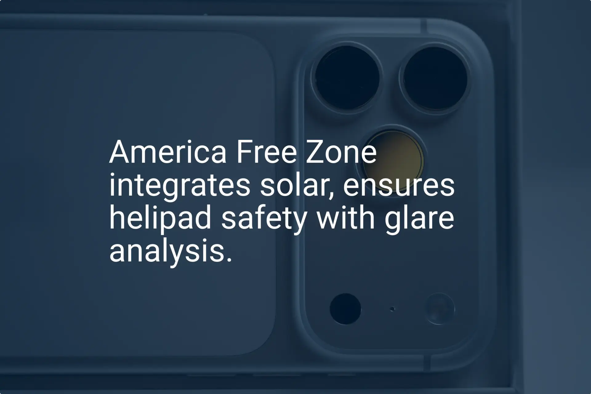 Solar helipad glare analysis: Unique 2024 safety standard