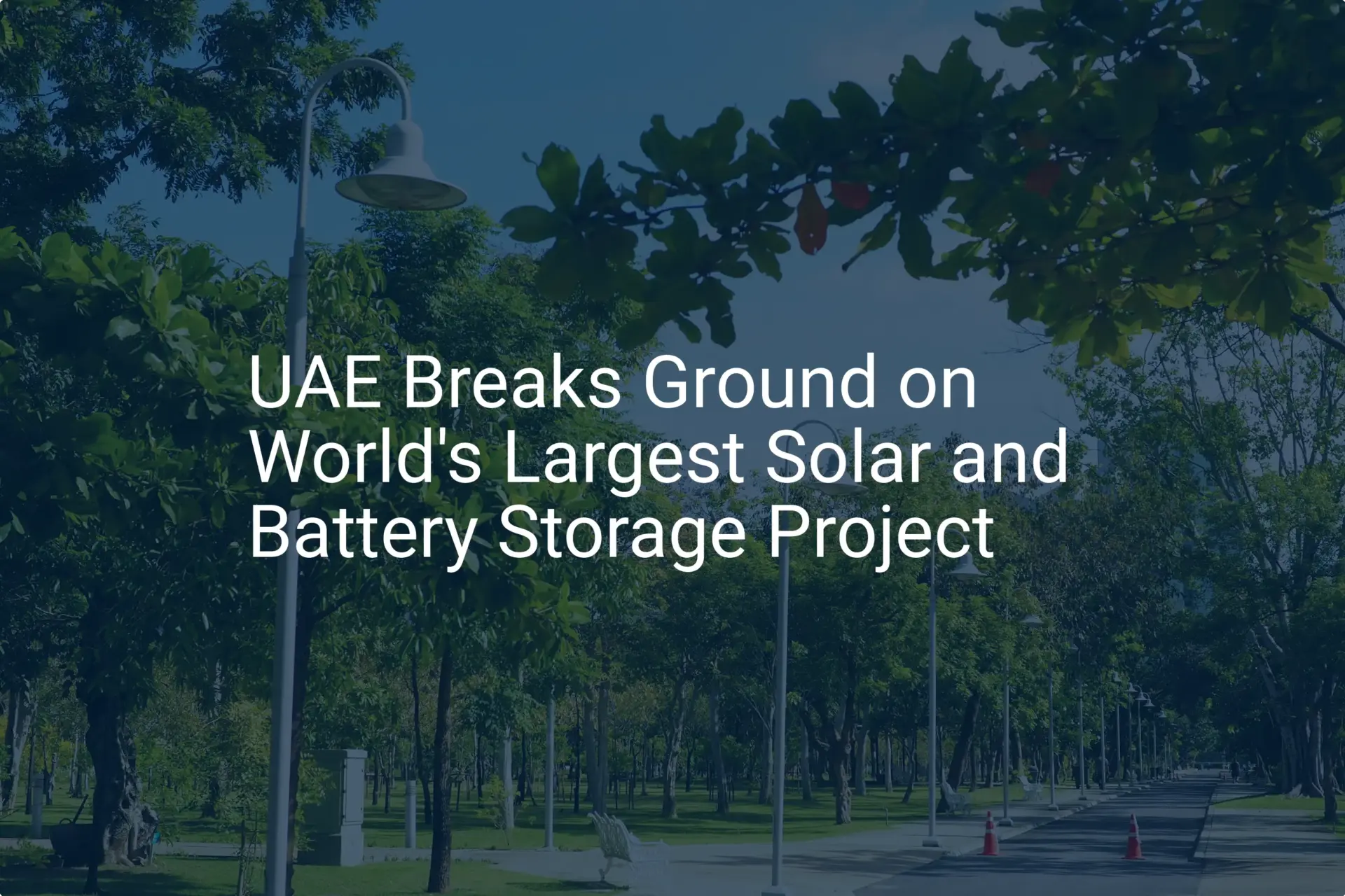 UAE solar battery project: Stunning 2024 Launch