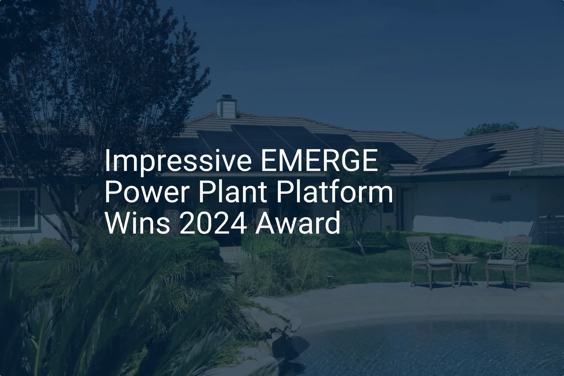 Impressive EMERGE Power Plant Platform Wins 2024 Award