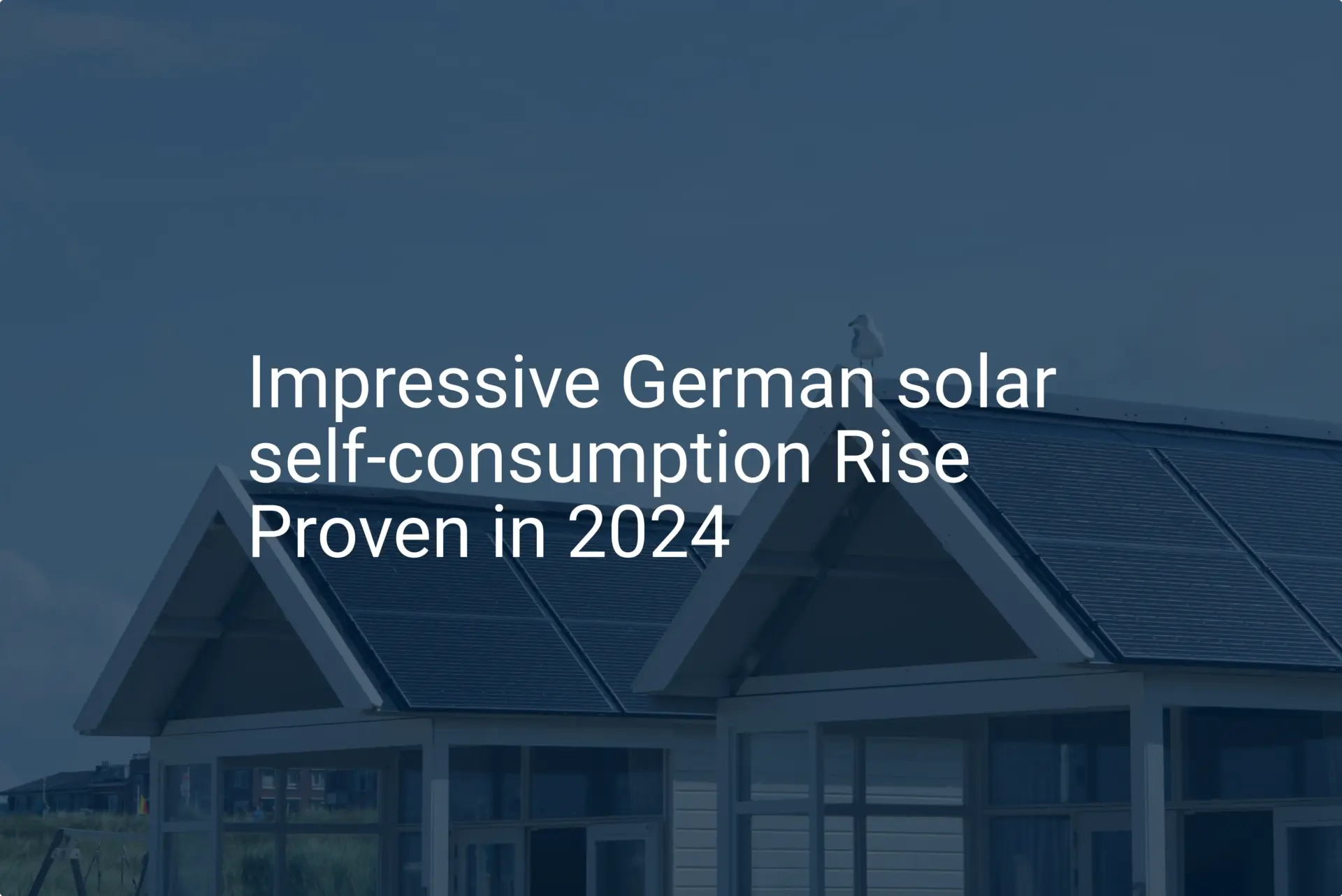 Impressive German solar self-consumption Rise Proven in 2024