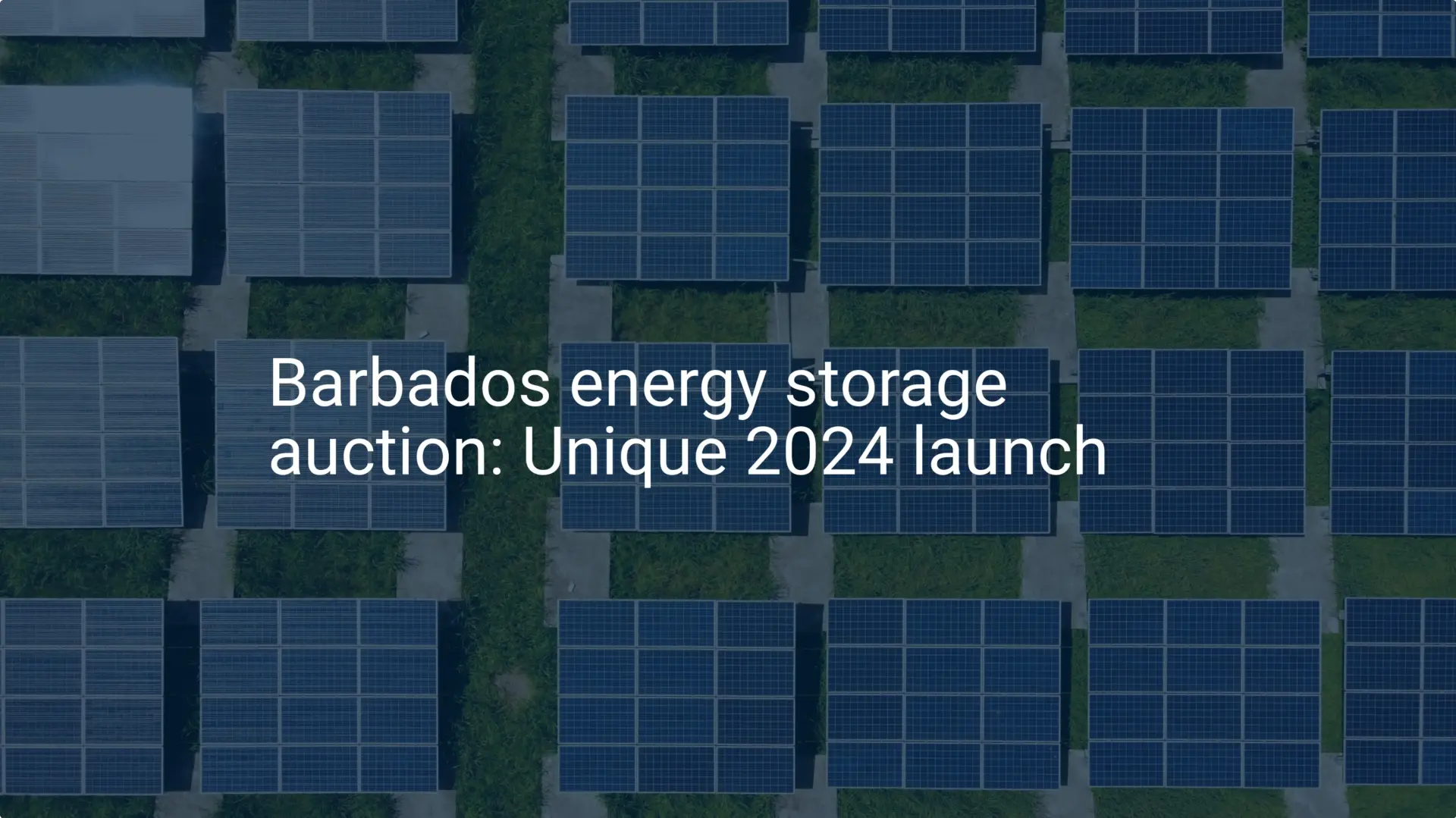 Barbados energy storage auction: Unique 2024 launch