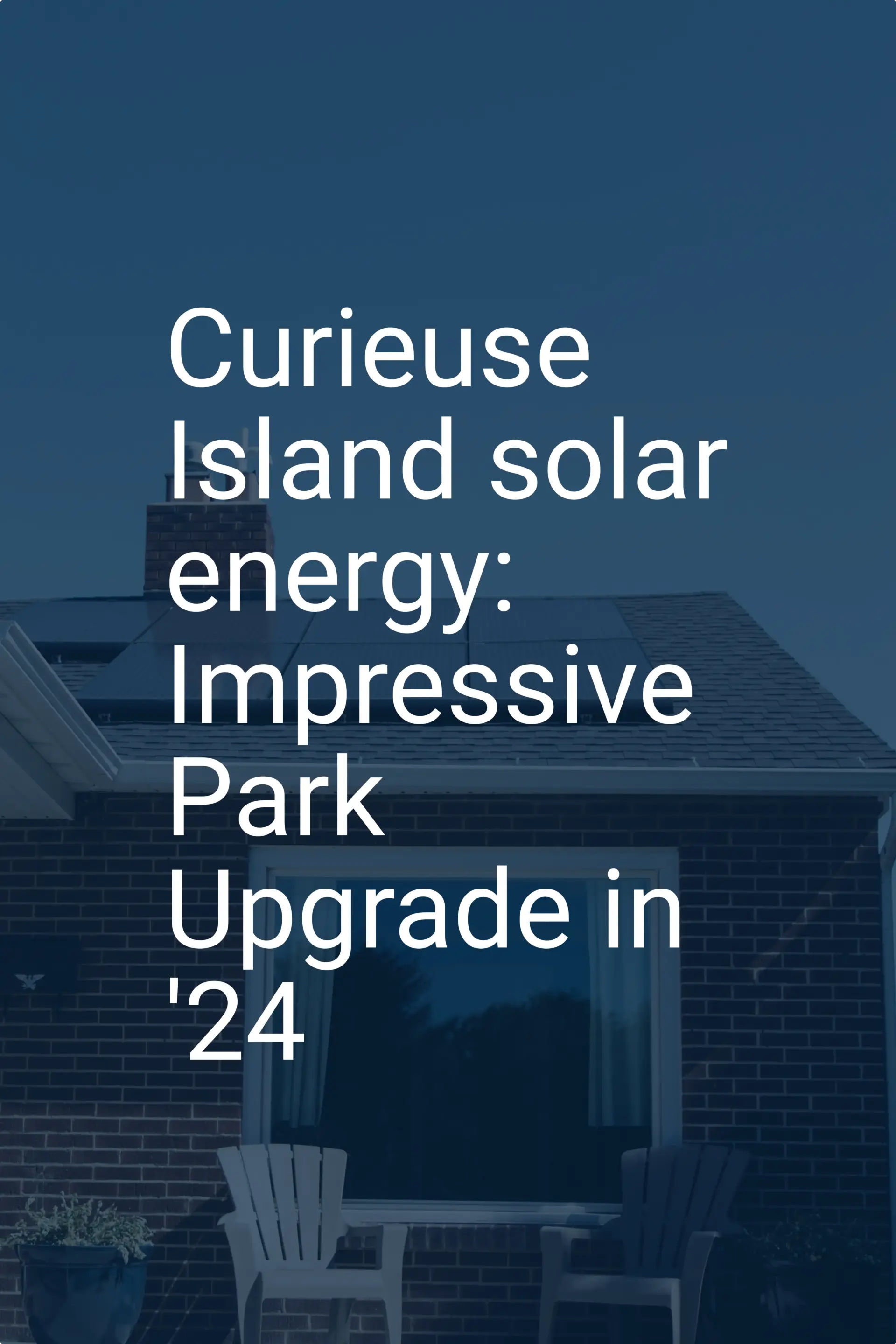 Curieuse Island solar energy: Impressive Park Upgrade in '24
