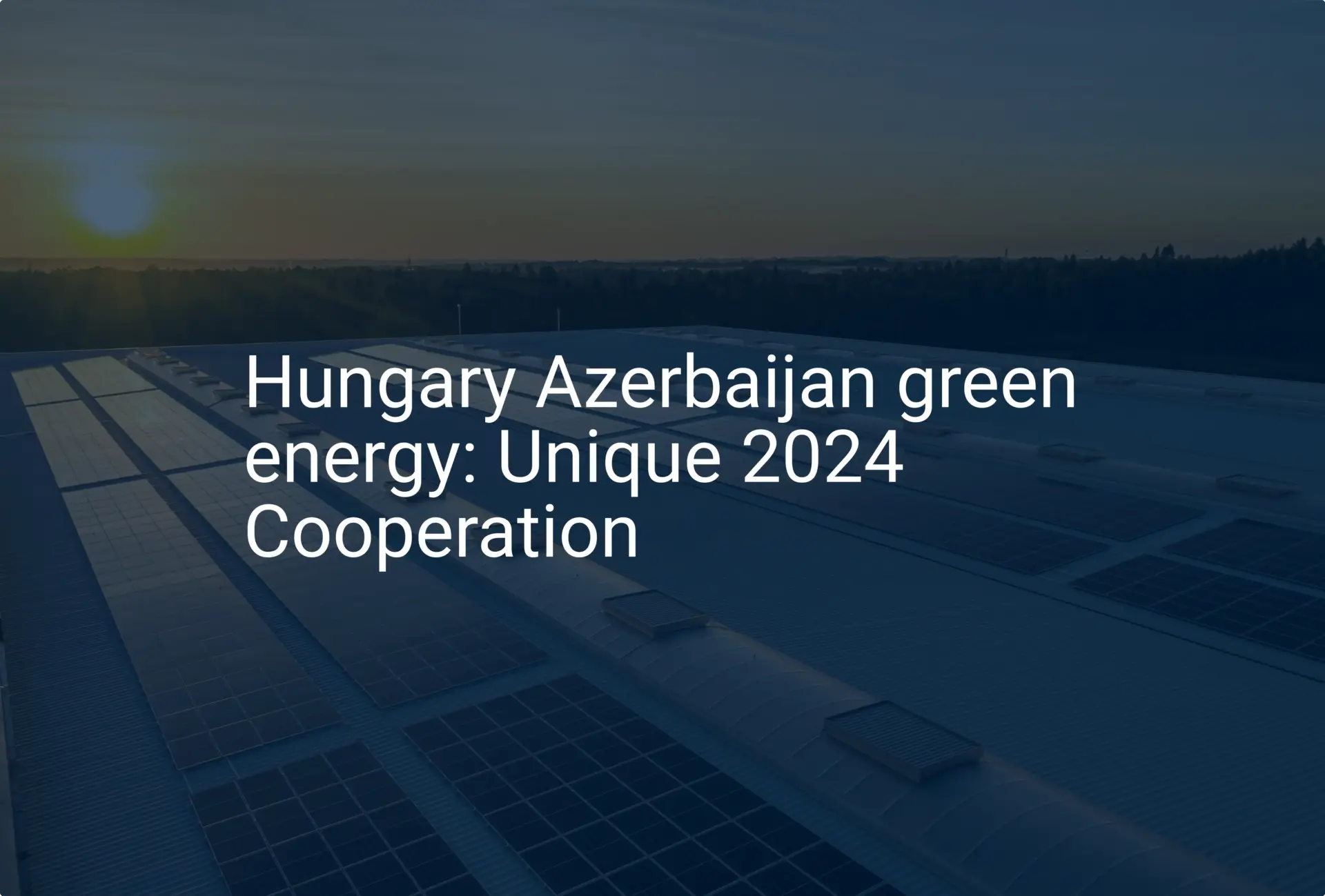 Hungary Azerbaijan green energy: Unique 2024 Cooperation