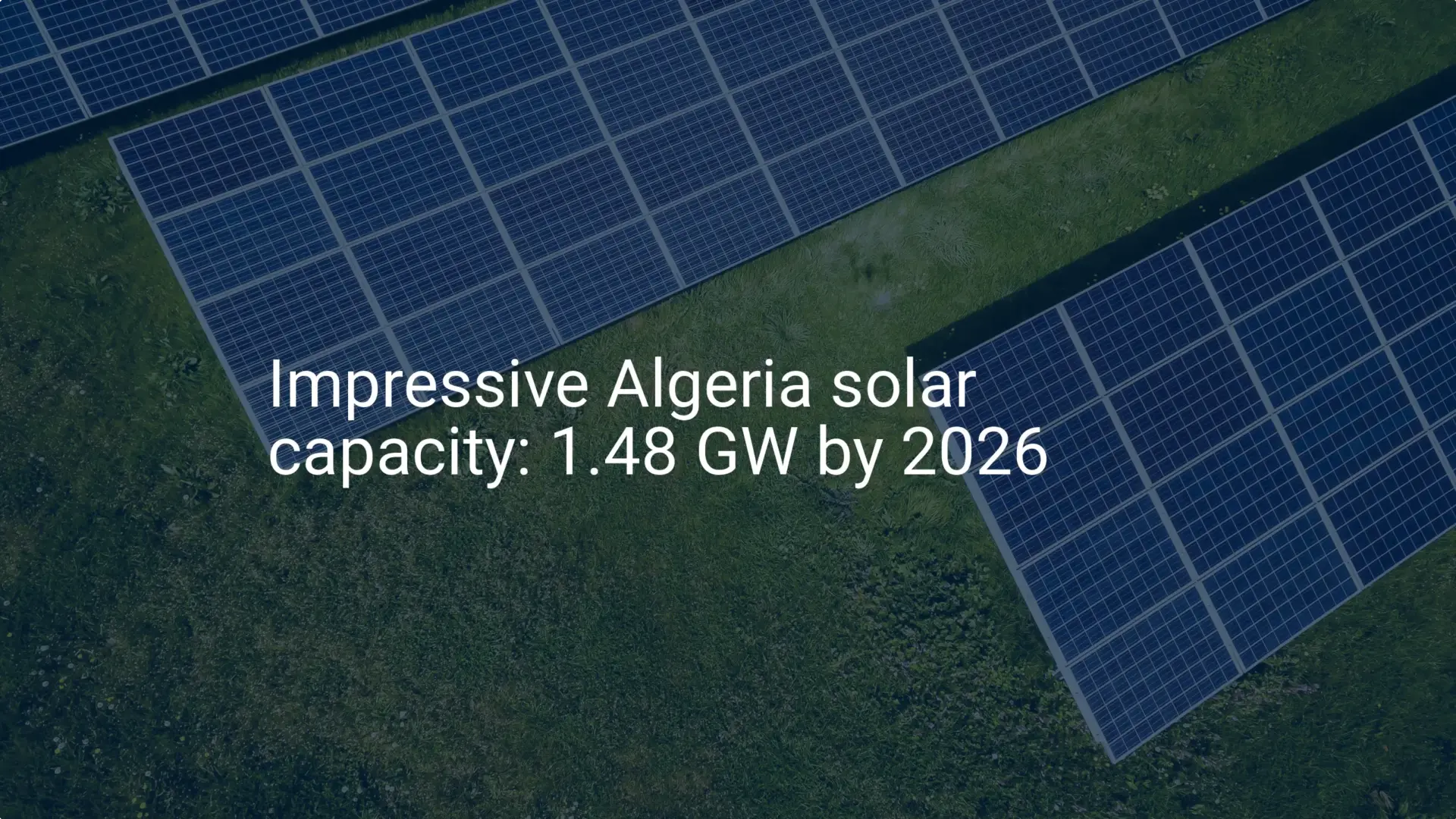 Impressive Algeria solar capacity: 1.48 GW by 2026
