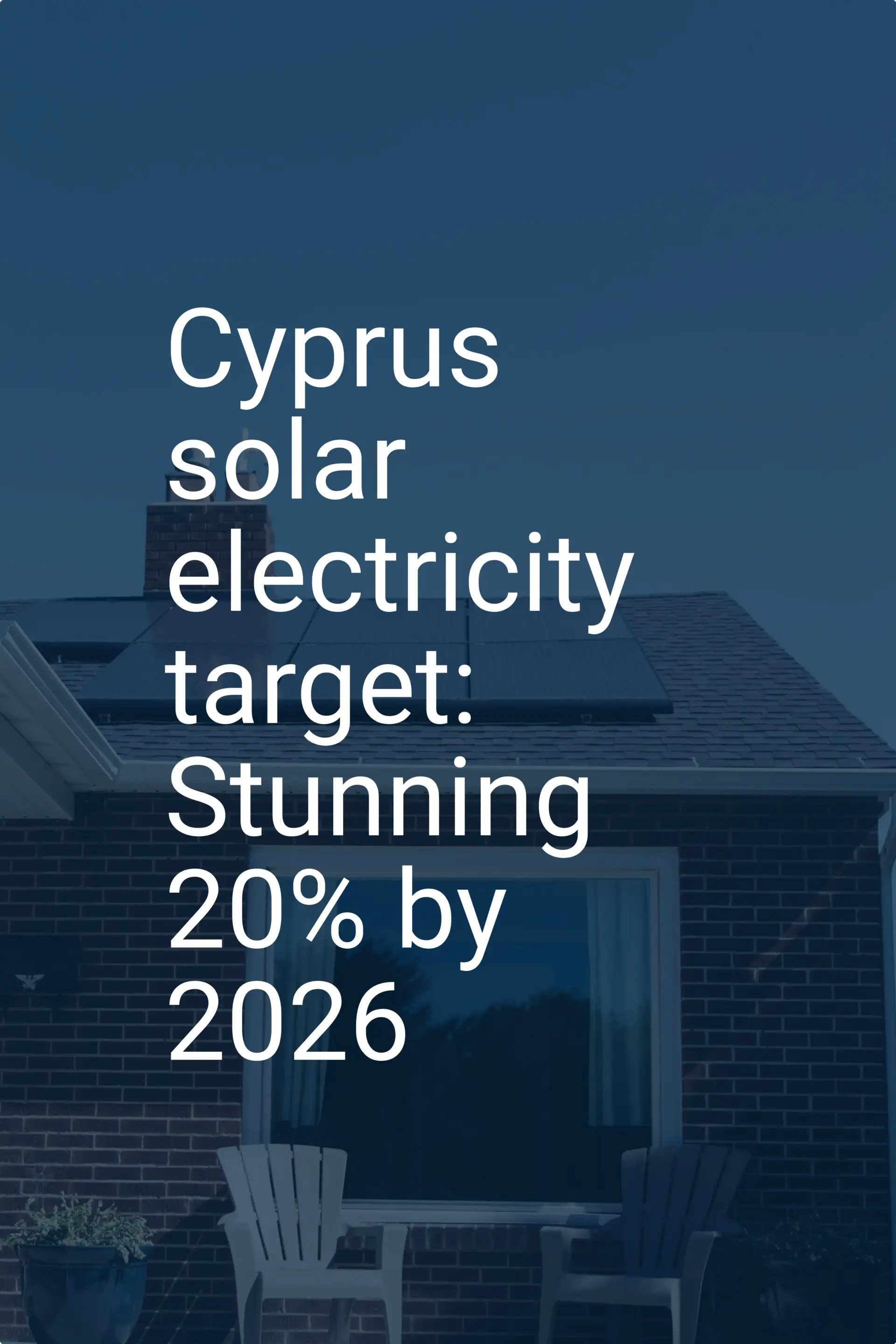 Cyprus solar electricity target: Stunning 20% by 2026