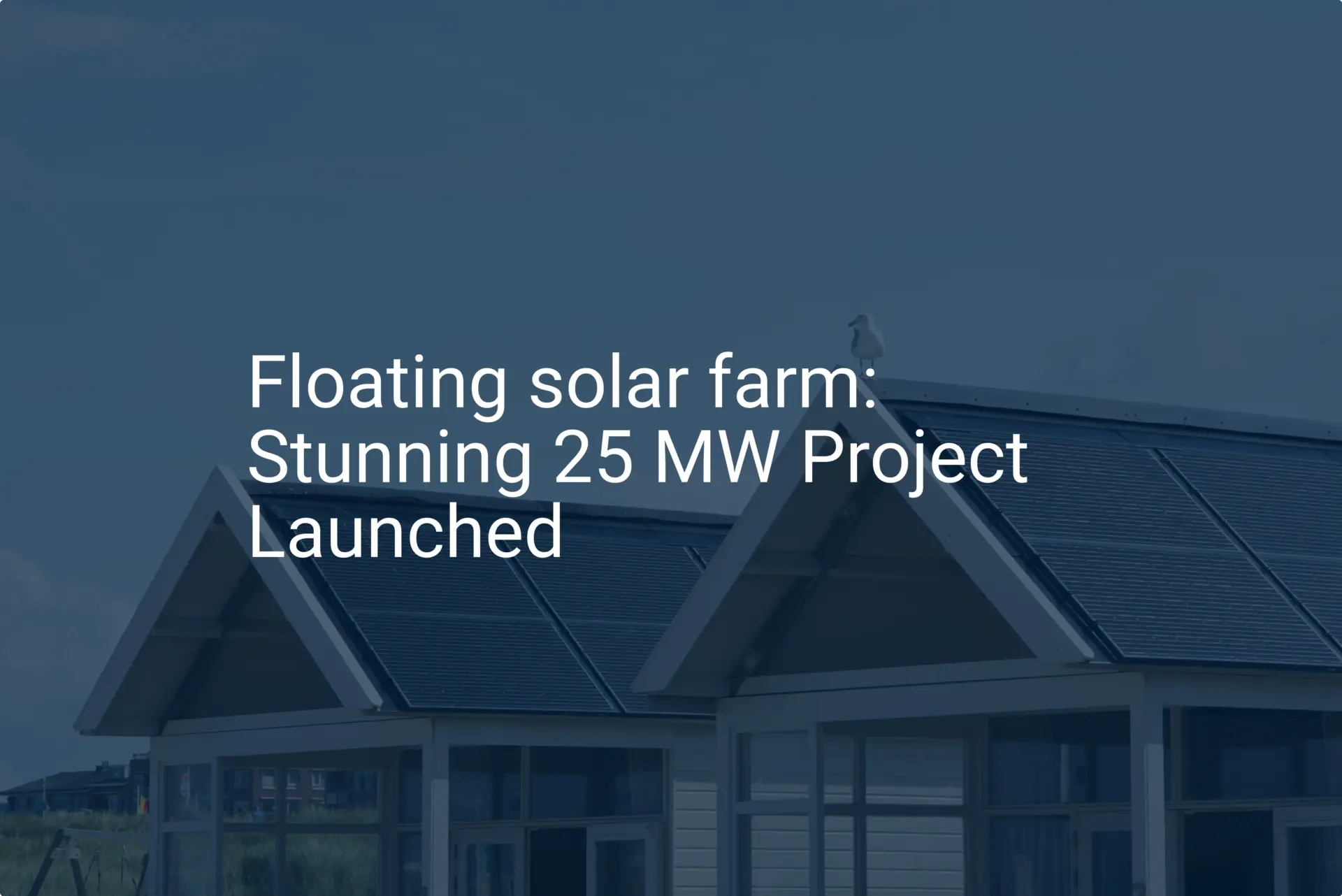 Floating solar farm: Stunning 25 MW Project Launched