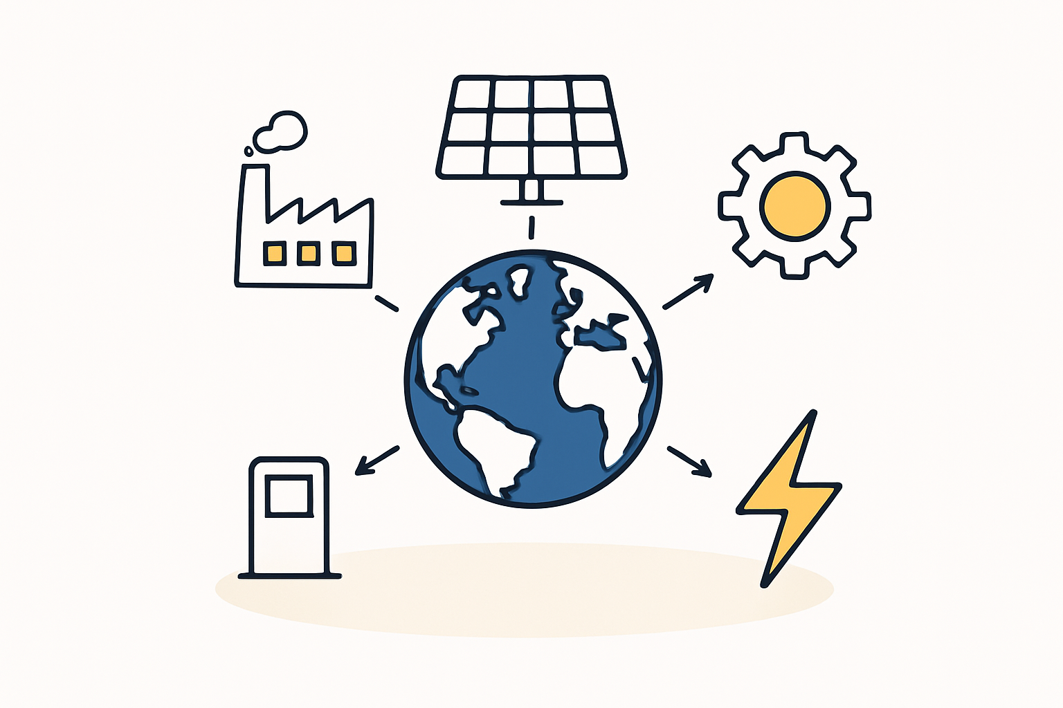 A solar manufacturing plant setup