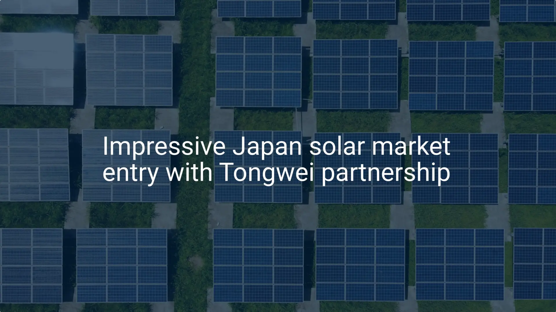 Impressive Japan solar market entry with Tongwei partnership