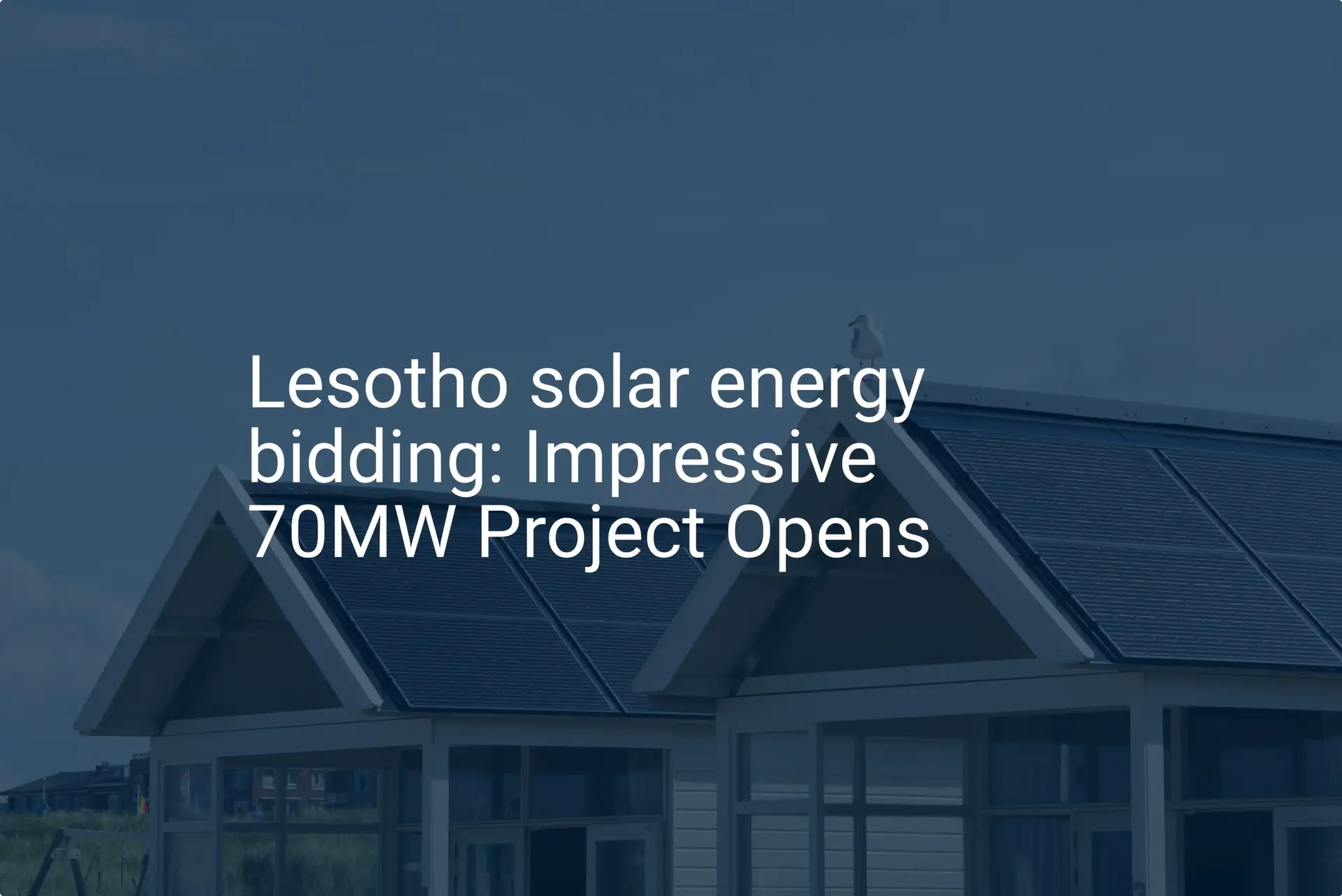 Lesotho solar energy bidding: Impressive 70MW Project Opens