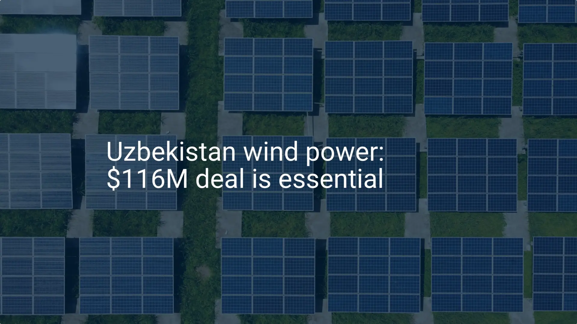 Uzbekistan wind power: $116M deal is essential