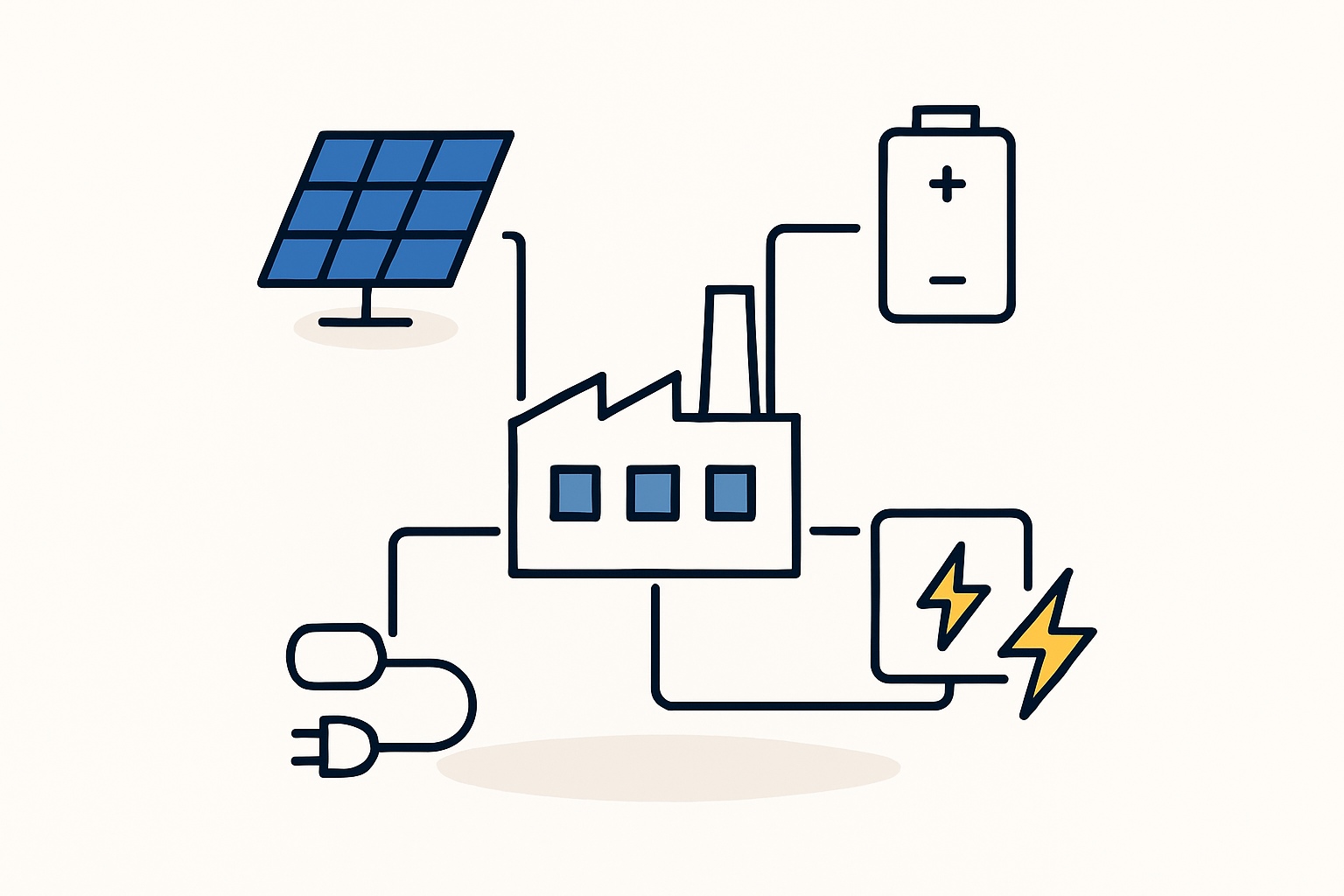 A Captive Solar-plus-Storage System