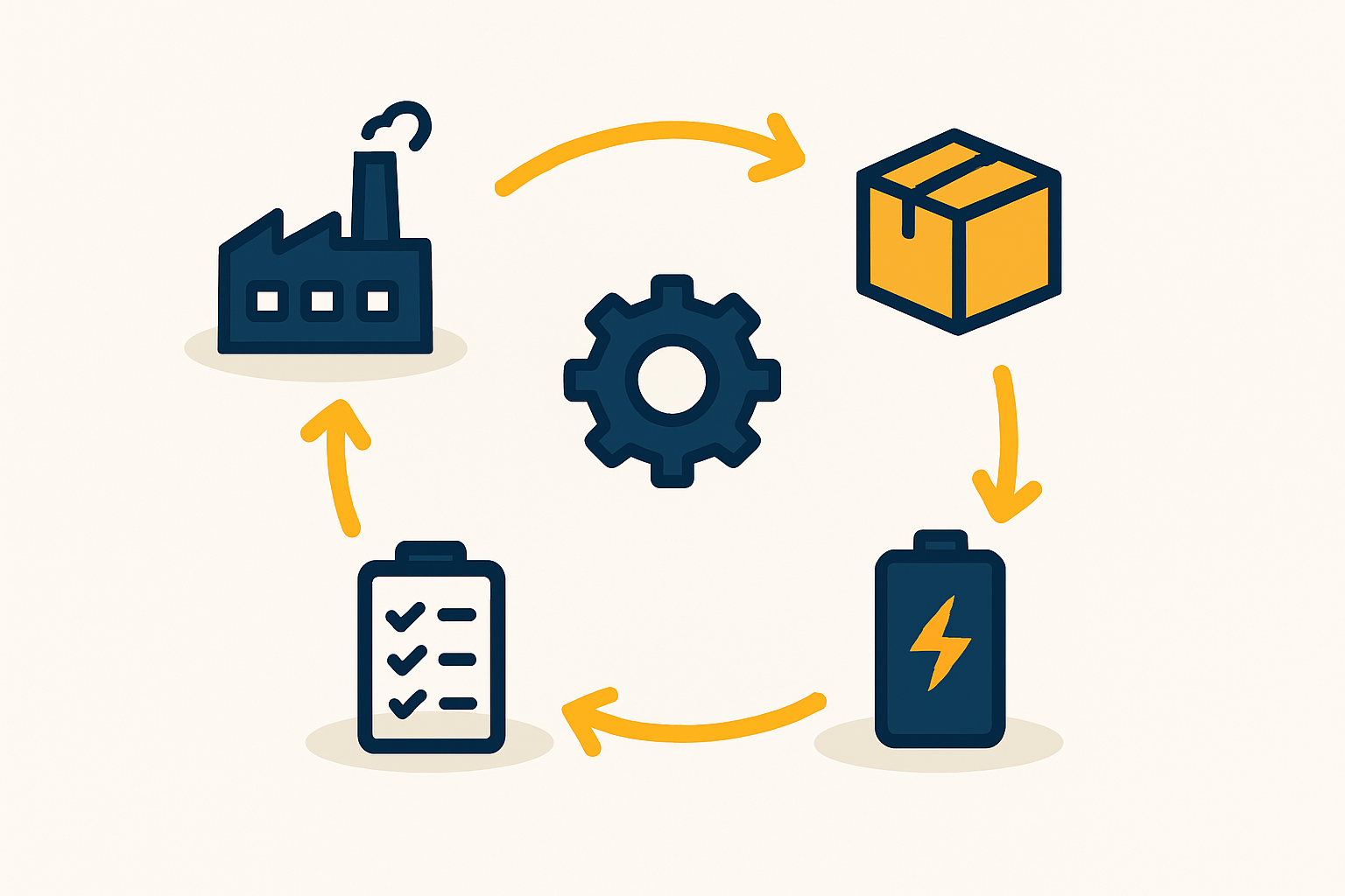 A flowchart showing the simplified process of setting up an Estonian company remotely.