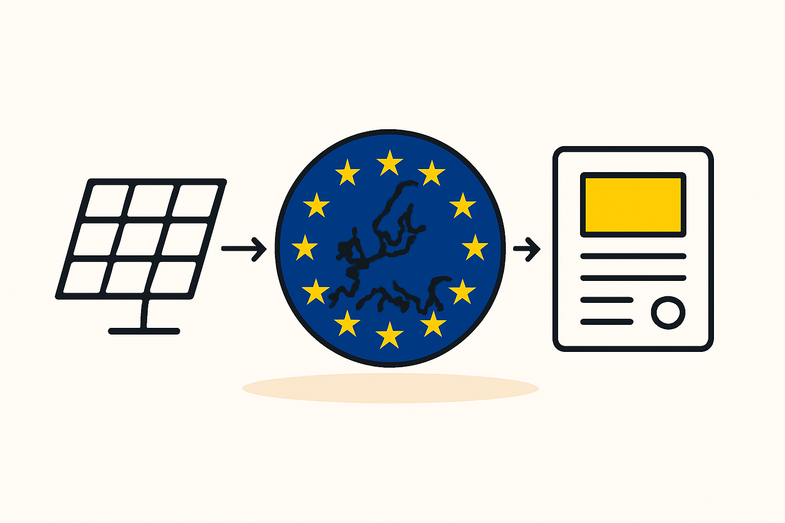 Infographic showing the key pillars of the EU Ecodesign regulation (Efficiency, Durability, Reparability, Recyclability, Carbon Footprint).