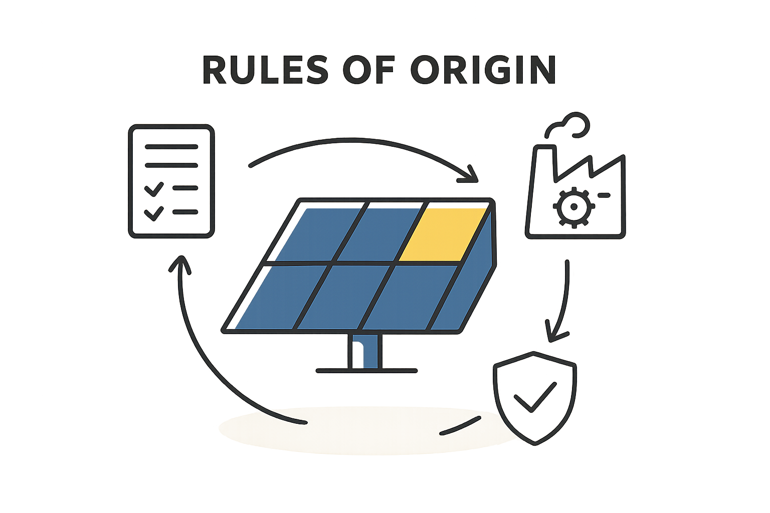 Solar panel production process