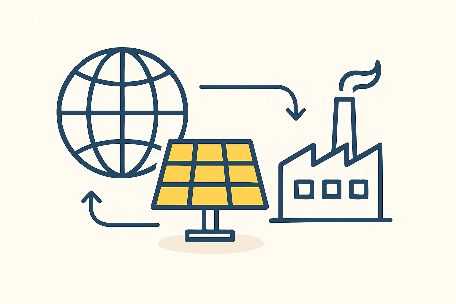 Financial modeling for solar factory