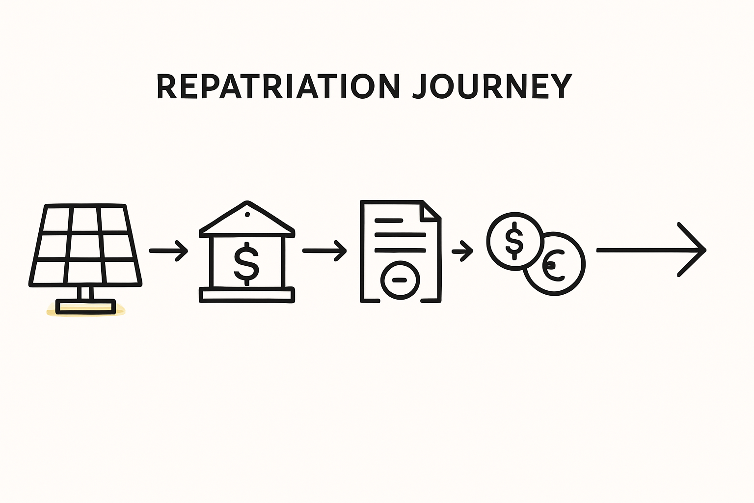 A simple flowchart illustrating the flow of funds in a dual-currency model: USD for CAPEX -> Solar Factory -> LRD Revenue -> Currency Conversion -> USD Profit Repatriation.” /></p>
<h2>Navigating Profit Repatriation Regulations and Practices</h2>
<p>Liberia’s legal framework is designed to be investor-friendly. The Investment Act of 2010 provides a clear guarantee for foreign investors to repatriate capital and profits. This legal assurance is a crucial starting point.</p>
<p>But a sound business strategy relies on understanding both the law and on-the-ground practicalities. While the right to repatriate is protected, investors can still face administrative and logistical hurdles.</p>
<h3>Practical Considerations:</h3>
<ul>
<li>
<p>Foreign Currency Availability: During periods of high demand for foreign exchange, commercial banks may face temporary liquidity shortages. Building strong relationships with reputable local and international banks operating in Liberia is essential for facilitating smooth transactions.</p>
</li>
<li>
<p>Administrative Processes: The Central Bank of Liberia (CBL) requires notification of all international currency transfers exceeding USD 10,000. While this is a standard regulatory procedure, ensuring all documentation is prepared correctly is essential to avoid delays.</p>
</li>
<li>
<p>Strategic Repatriation: Rather than repatriating 100% of profits as they are earned, it’s often strategic to phase the transfers. This can mitigate the risk of attempting a large transfer during a period of currency volatility or low FX liquidity. A portion of profits could also be reinvested locally to expand operations, creating a natural hedge.</p>
</li>
</ul>
<p>A comprehensive business plan must outline a clear strategy for repatriation, acknowledging these practical steps rather than simply citing the legal guarantee.</p>
<h2>Case Scenario: A 20 MW Solar Assembly Line</h2>
<p>Consider an entrepreneur planning to establish a 20 MW solar module assembly line in Monrovia. The goal is to serve the growing commercial and industrial (C&I) sector, which needs reliable power due to an underdeveloped national grid.</p>
<p><img width=