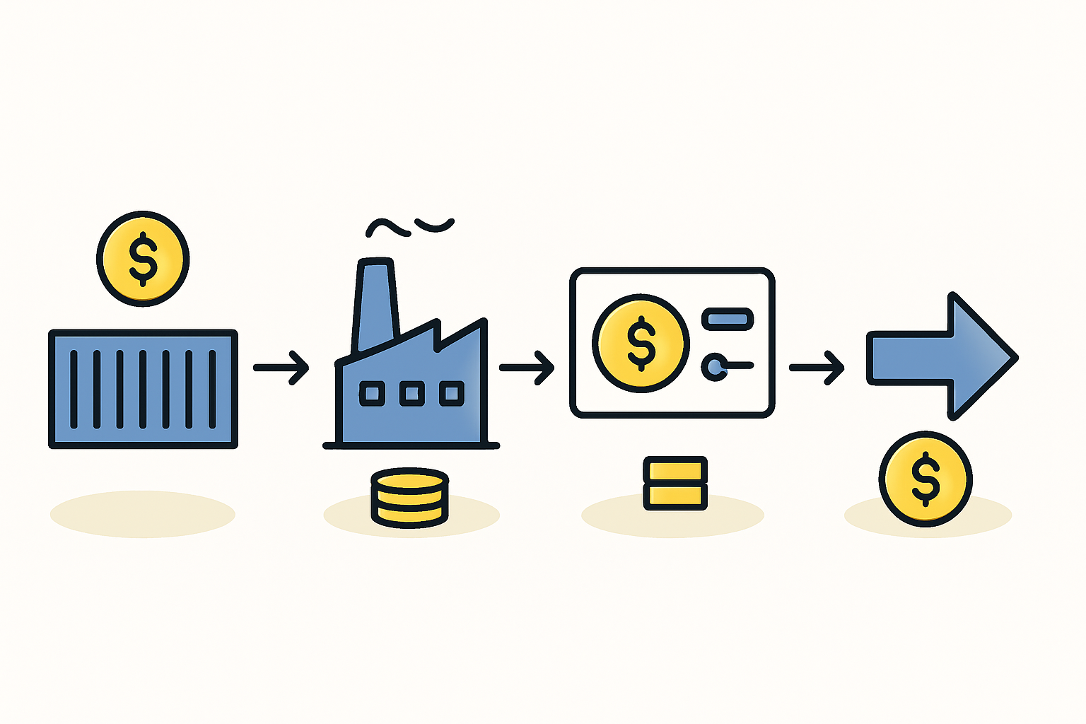 A flowchart illustrating the theoretical process of profit repatriation from a DPRK-based joint venture.