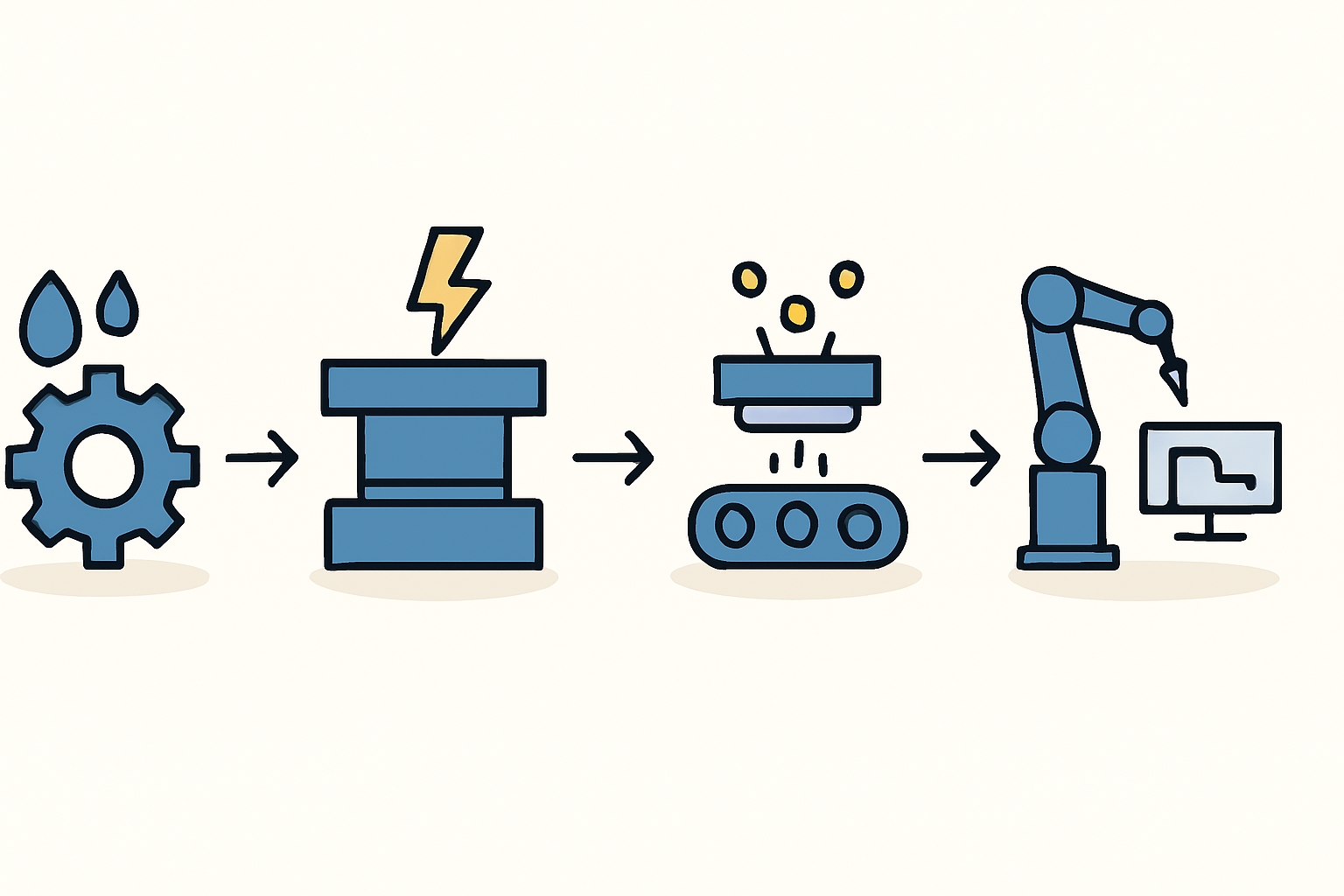 An industrial PVD sputtering machine used in solar cell manufacturing.