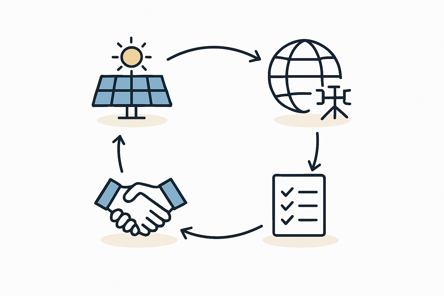A solar module being analyzed on a computer screen, with graphs and data points indicating its carbon footprint calculation.