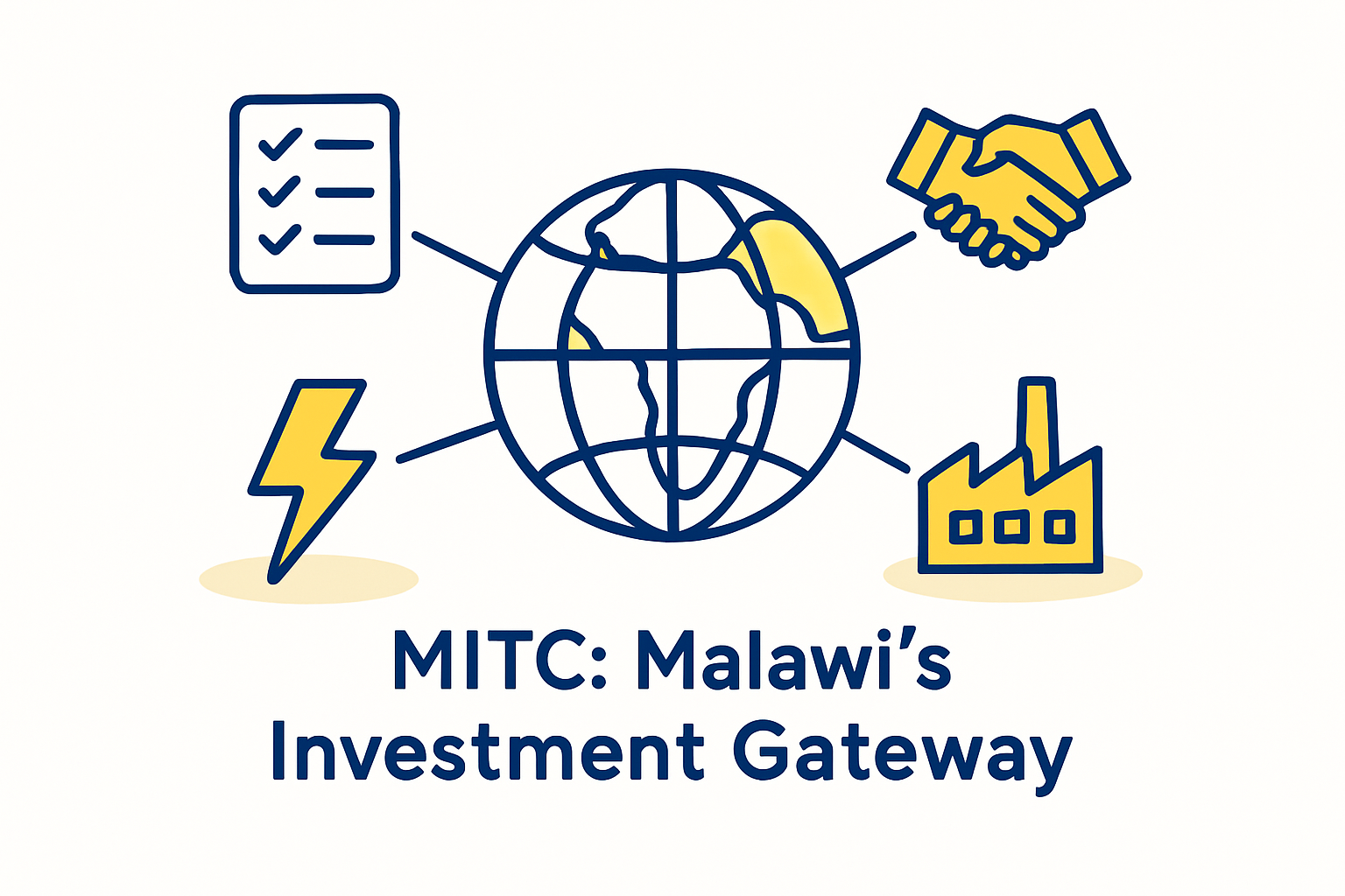 A flowchart illustrating the central role of the Investment and Registration Certificate (IRC) in unlocking government incentives for a foreign investor in Malawi.