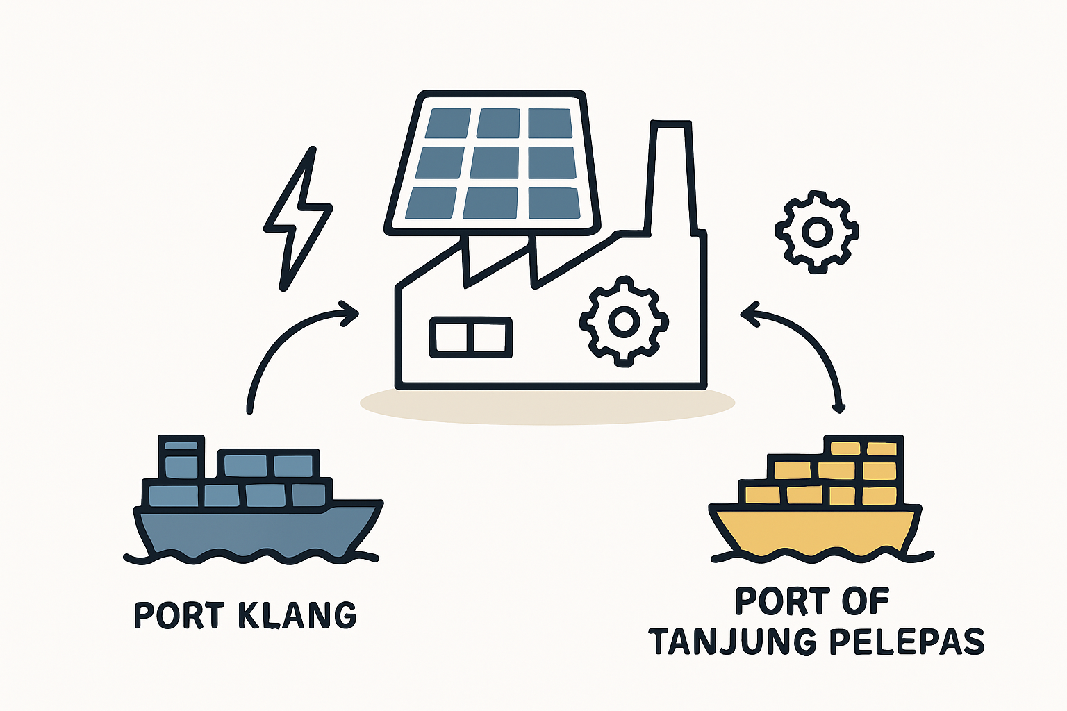 Choosing a Malaysian Port for Your Solar Factory: A Comparison of Port Klang and Tanjung Pelepas