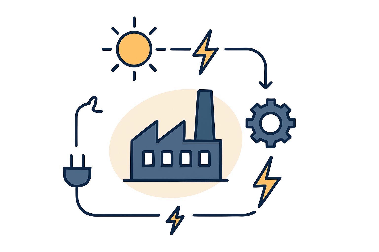 A solar panel manufacturing line with workers, showing the complexity of the operation.