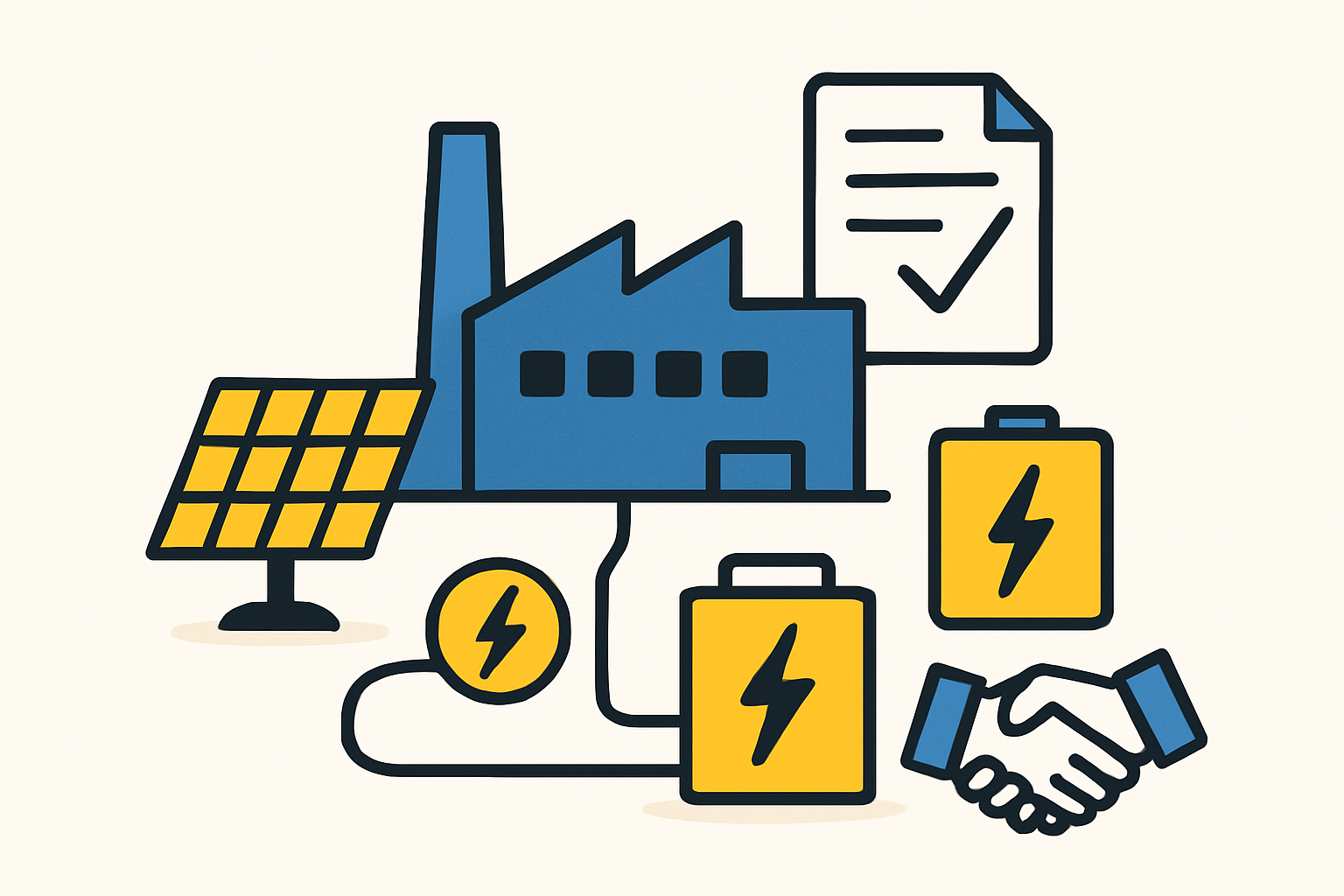 Solar factory interior and production