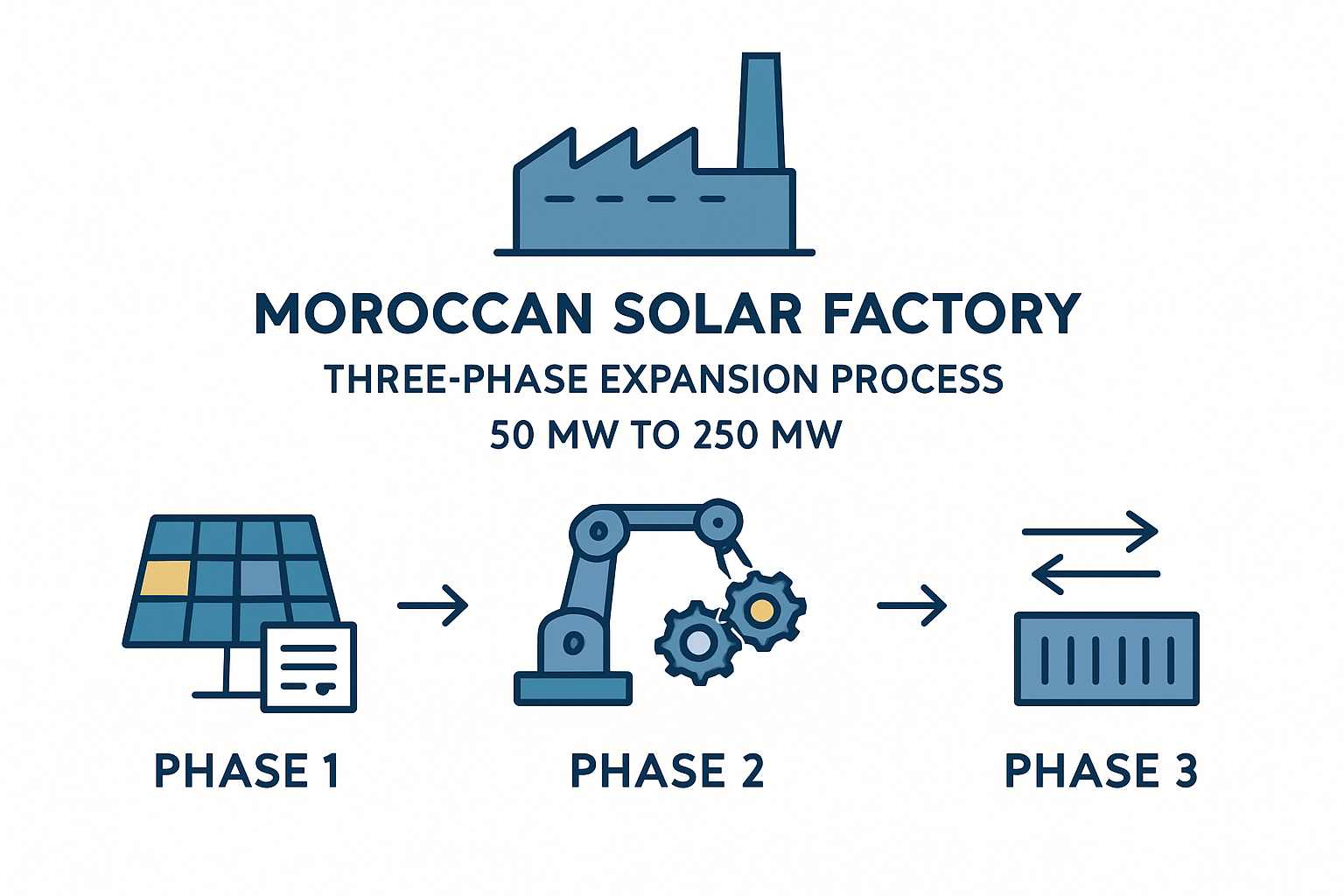 A detailed diagram showing the DESERT+ solar module's layered construction, highlighting features like reinforced glass and special sealants.