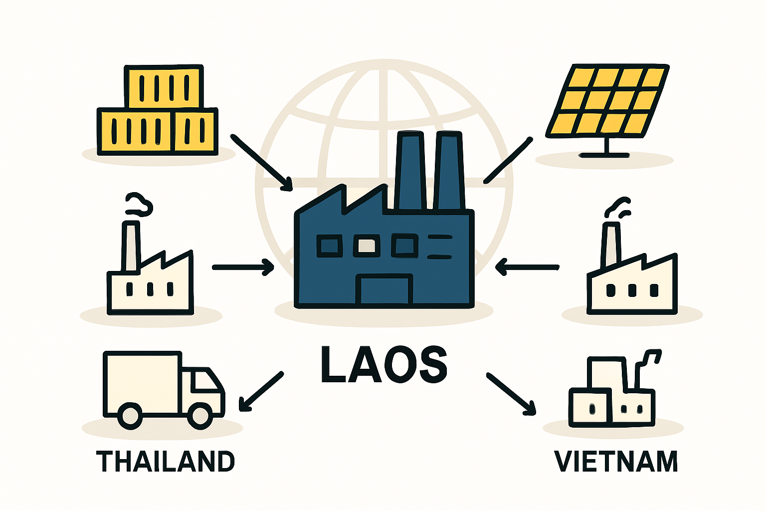 Laos-China railway strategic map