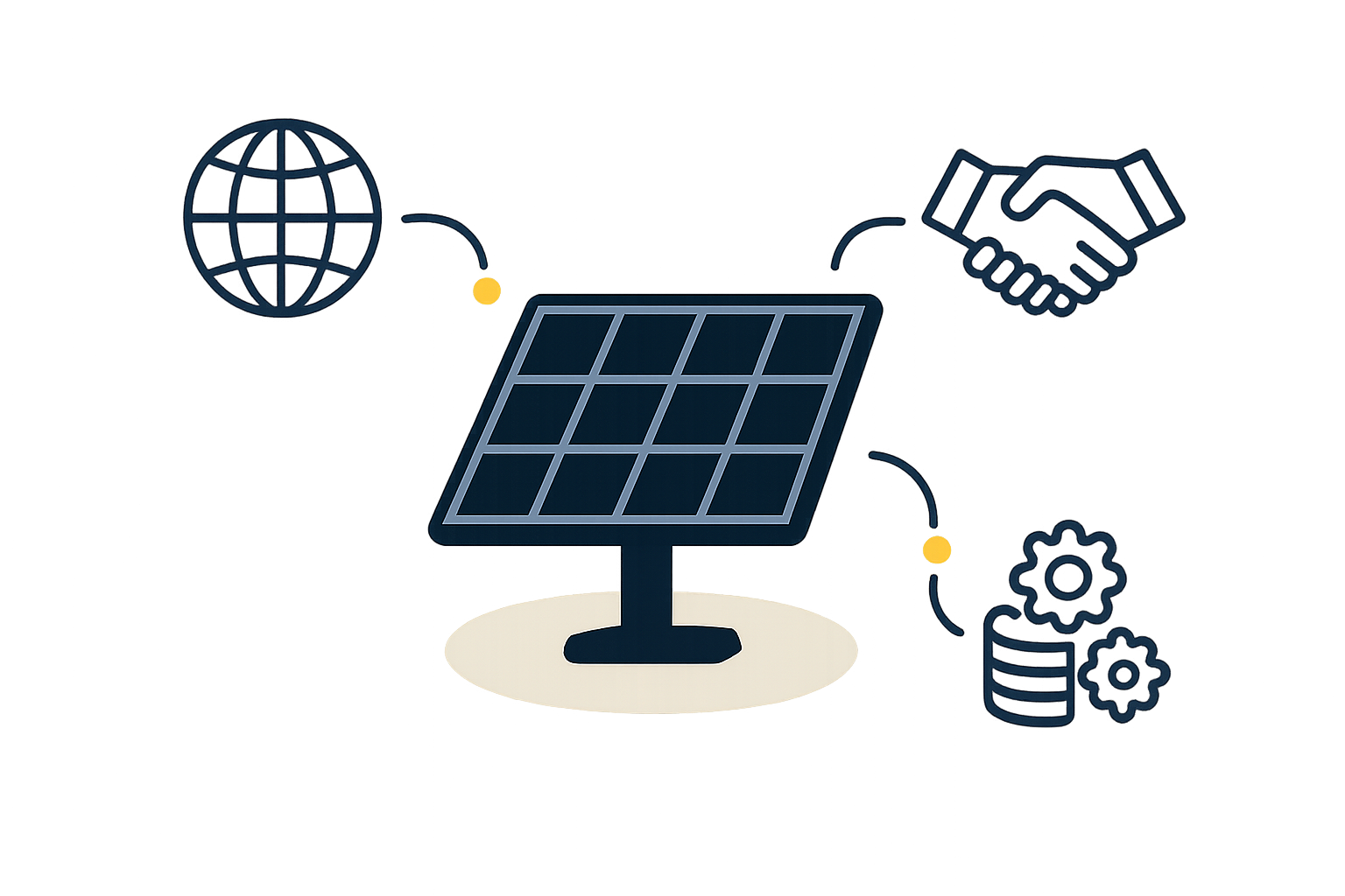 Manufacturing line of solar panels