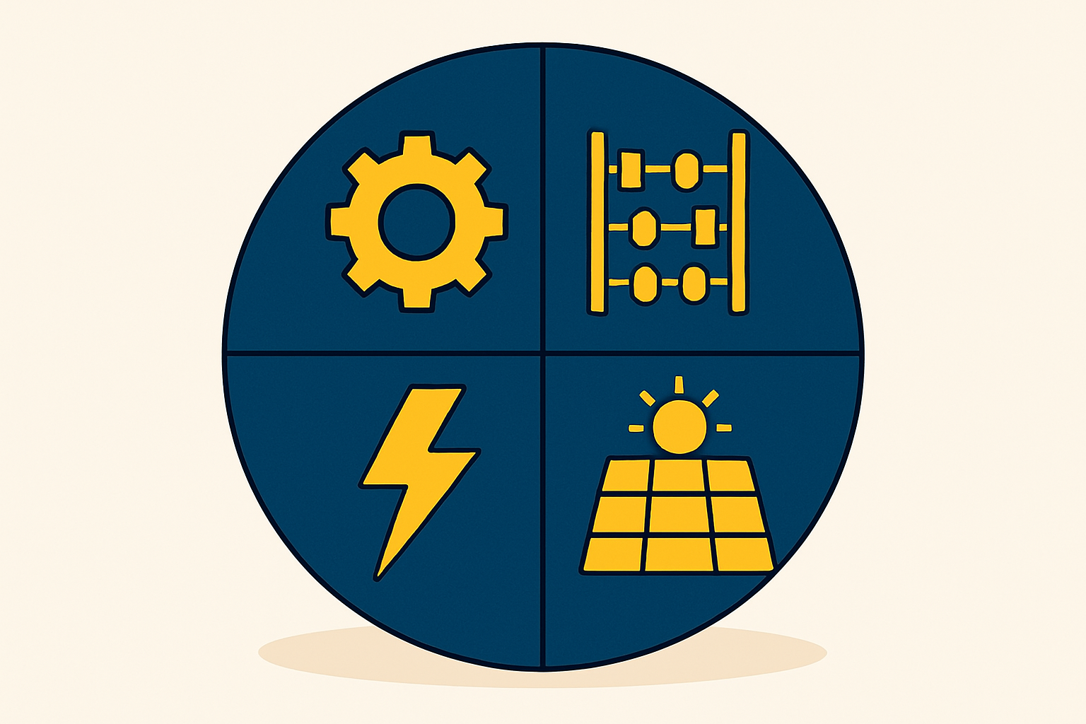 Typical team setup for semi-automated factory