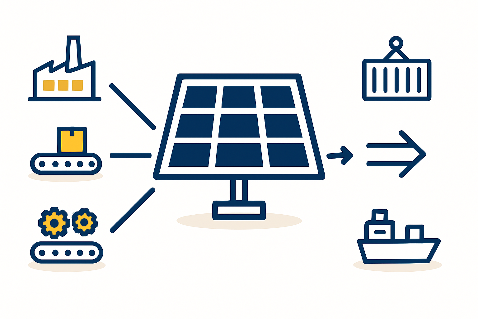 Hybrid Strategy for Solar Component Supply Chain