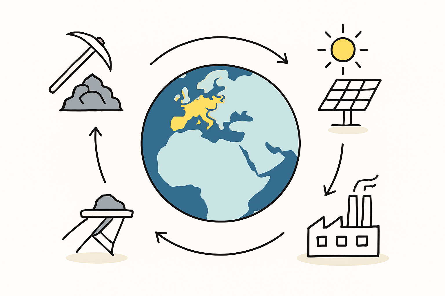 Solar factory location in Spain's 'Just Transition' zones