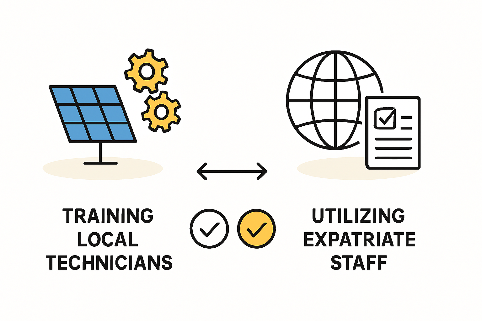 A group of technicians in training at a solar panel manufacturing facility