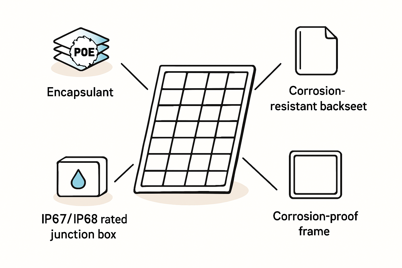Encapsulant materials in solar modules
