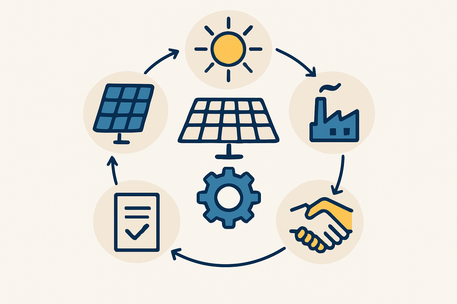 A diagram or infographic illustrating the supply chain difference: "Imported Modules" vs. "Locally Manufactured Modules".