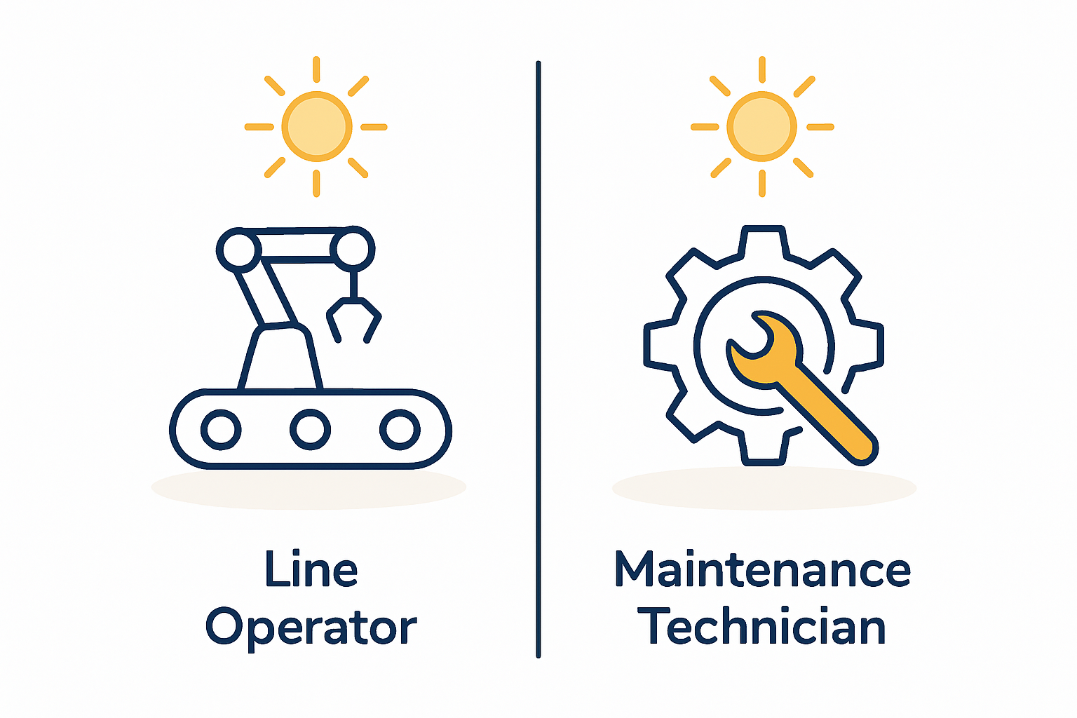 A diverse group of technicians working on a solar production line in a clean, modern facility